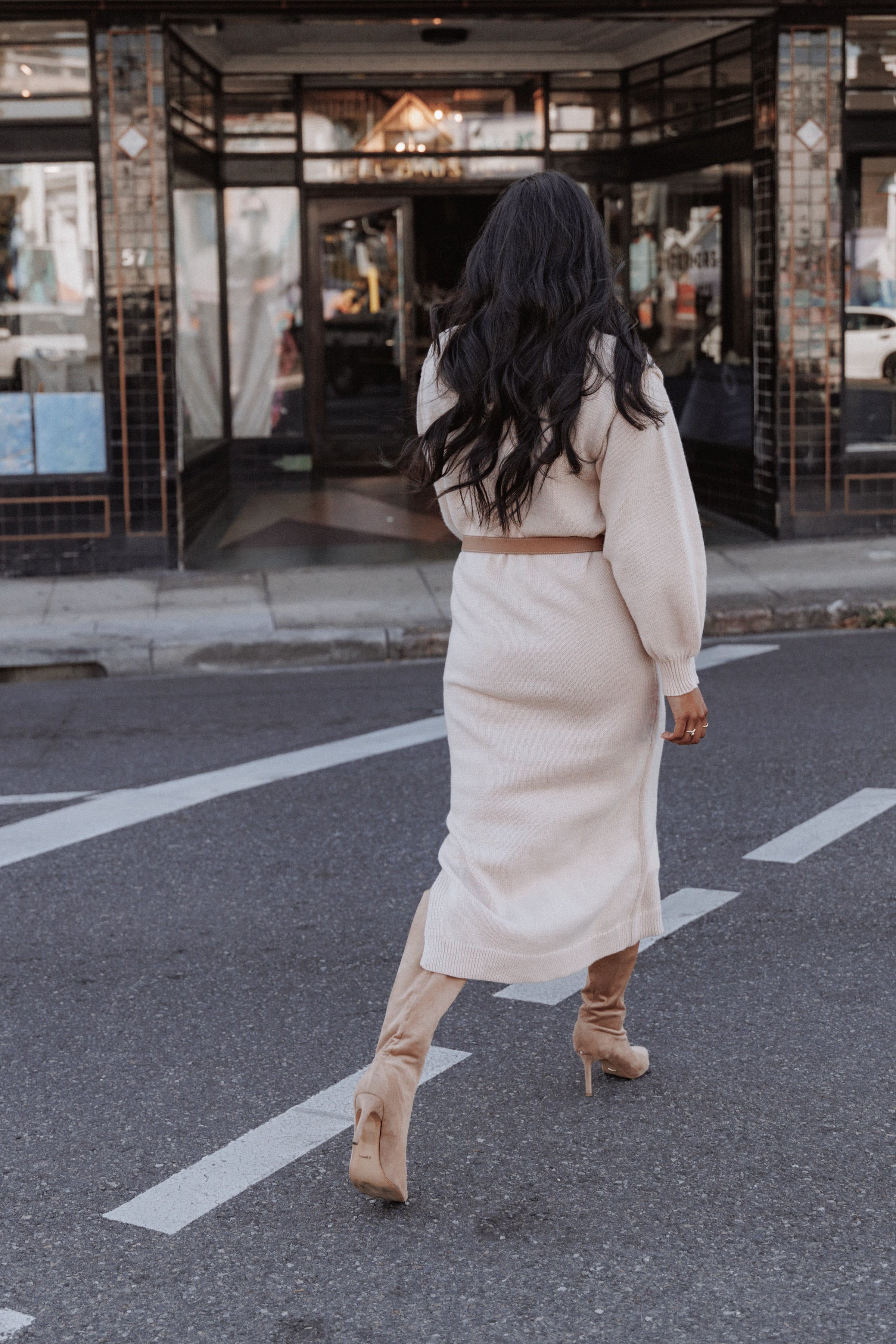 DRESSES Odile Knit Midi Dress - Tan