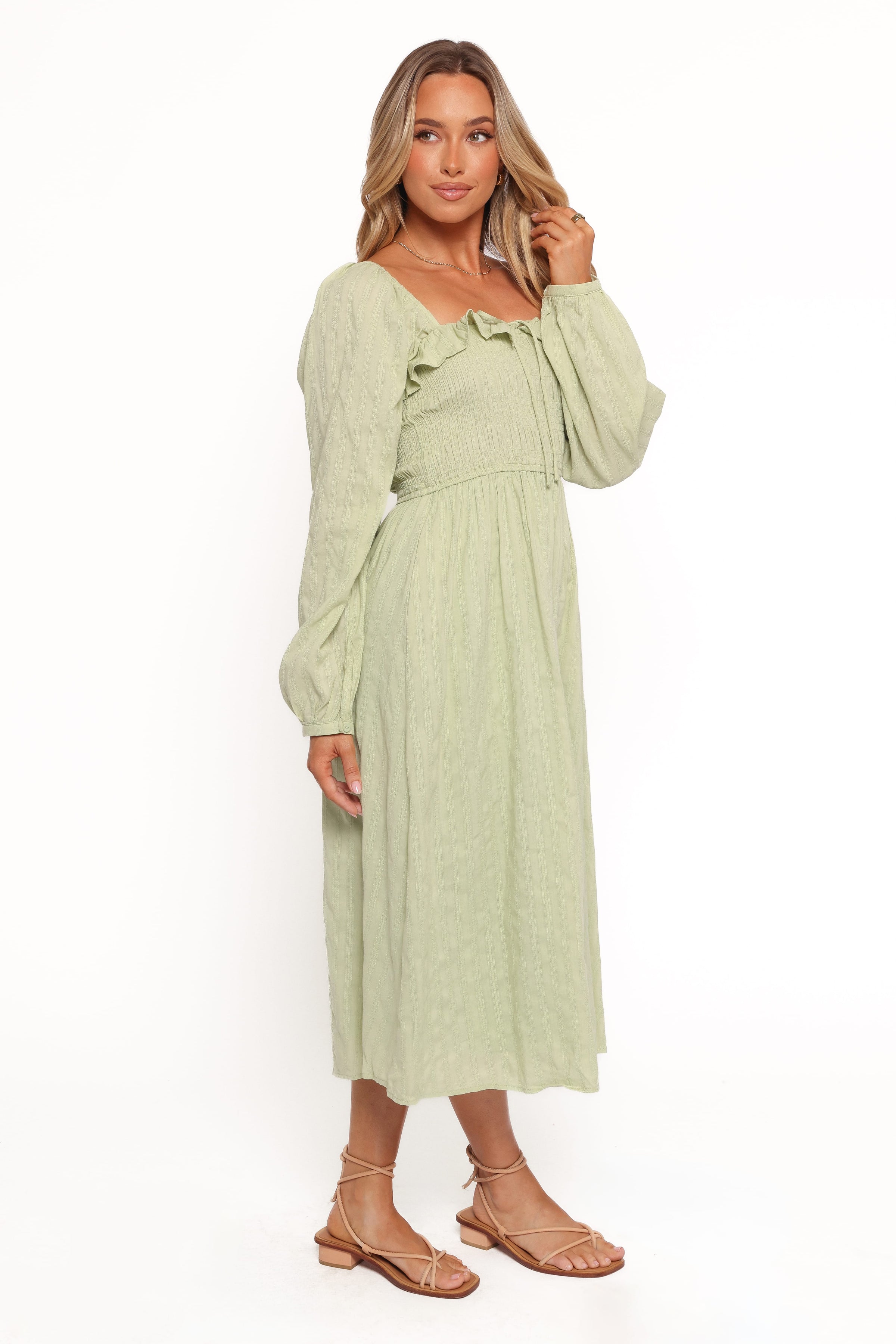 DRESSES Ophelia Midi Dress - Olive