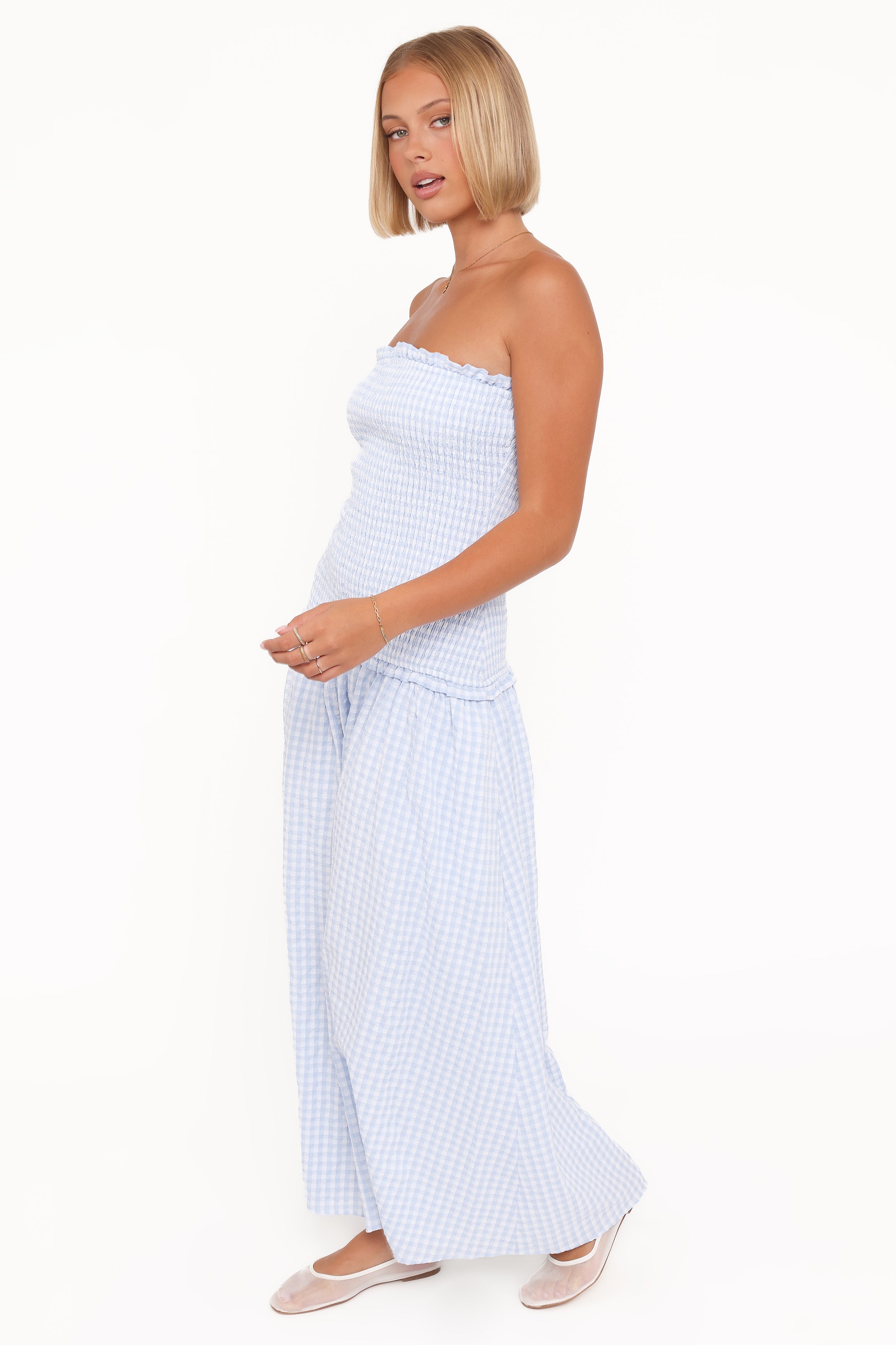 DRESSES Parkway Maxi Dress - Blue Gingham