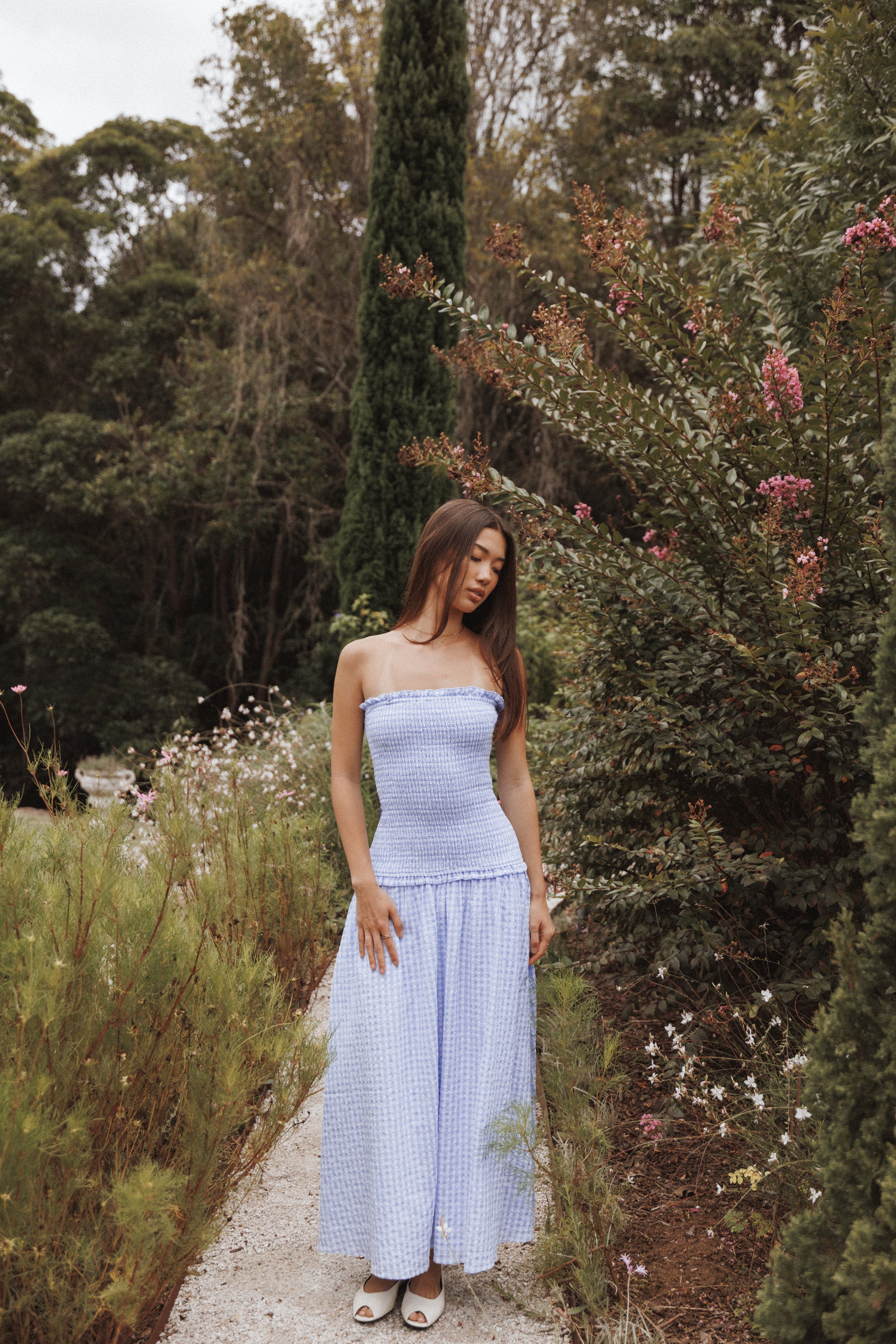 DRESSES Parkway Maxi Dress - Blue Gingham