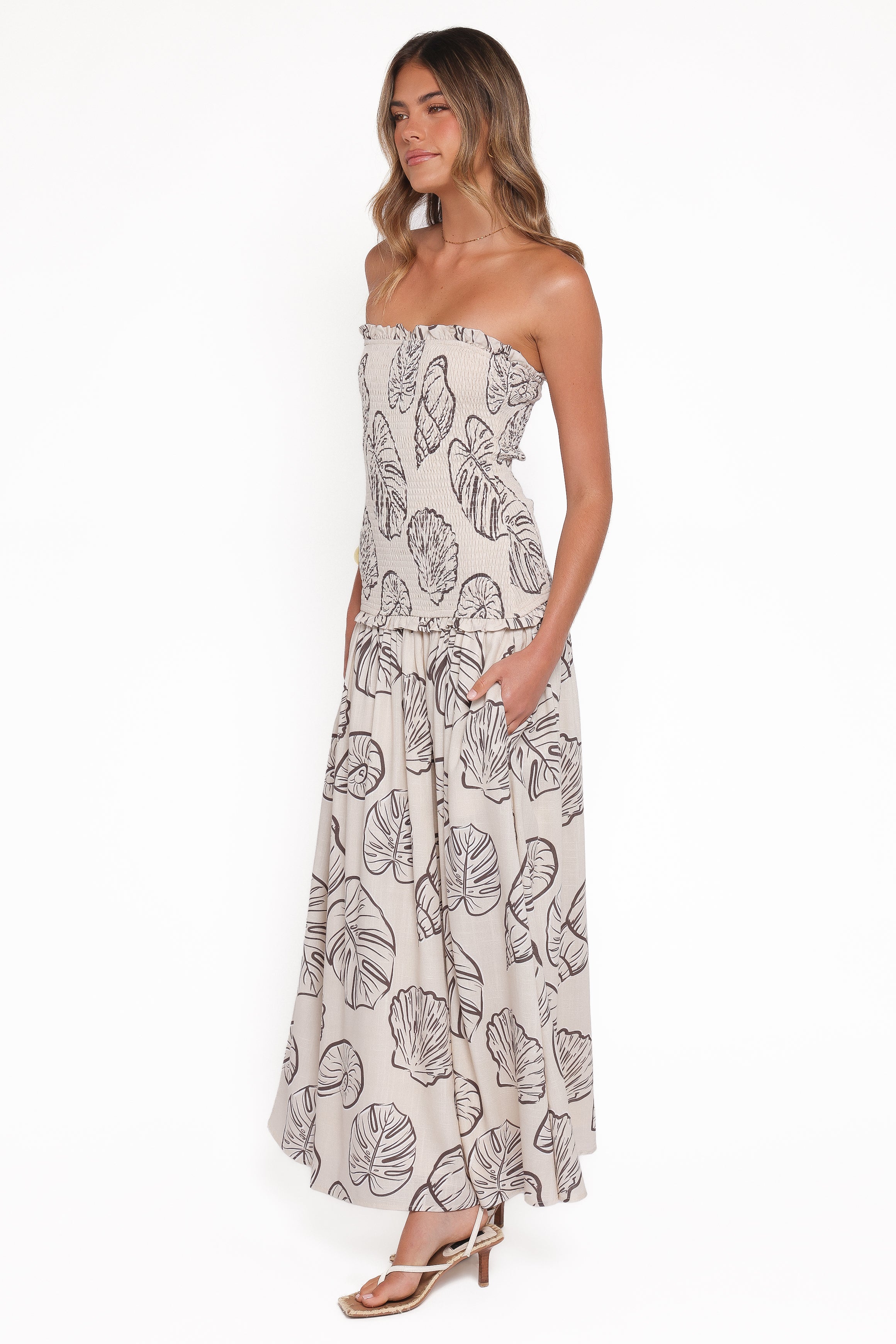 DRESSES Parkway Maxi Dress - Cream Shells
