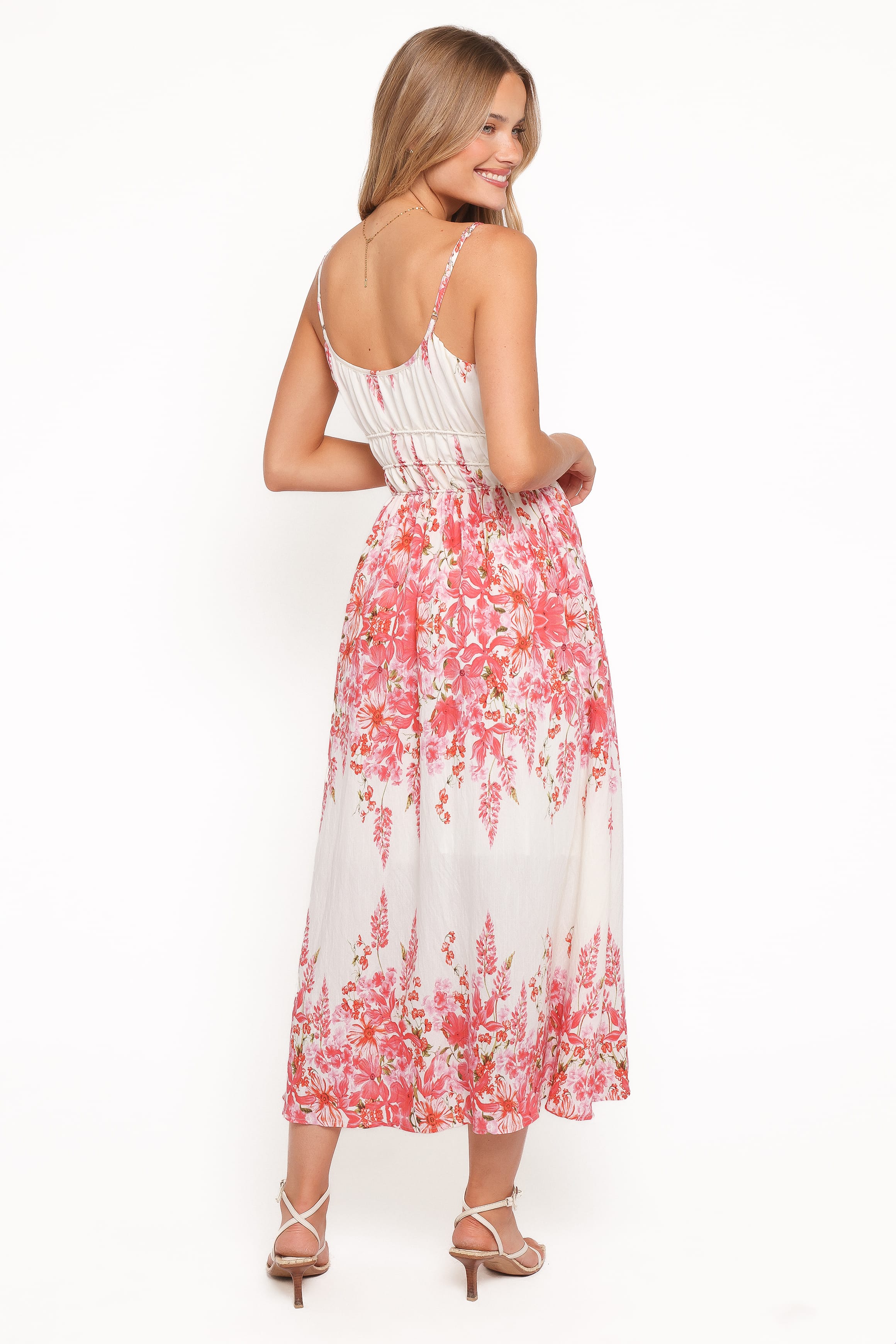 DRESSES Paulina Midi Dress - Red Floral