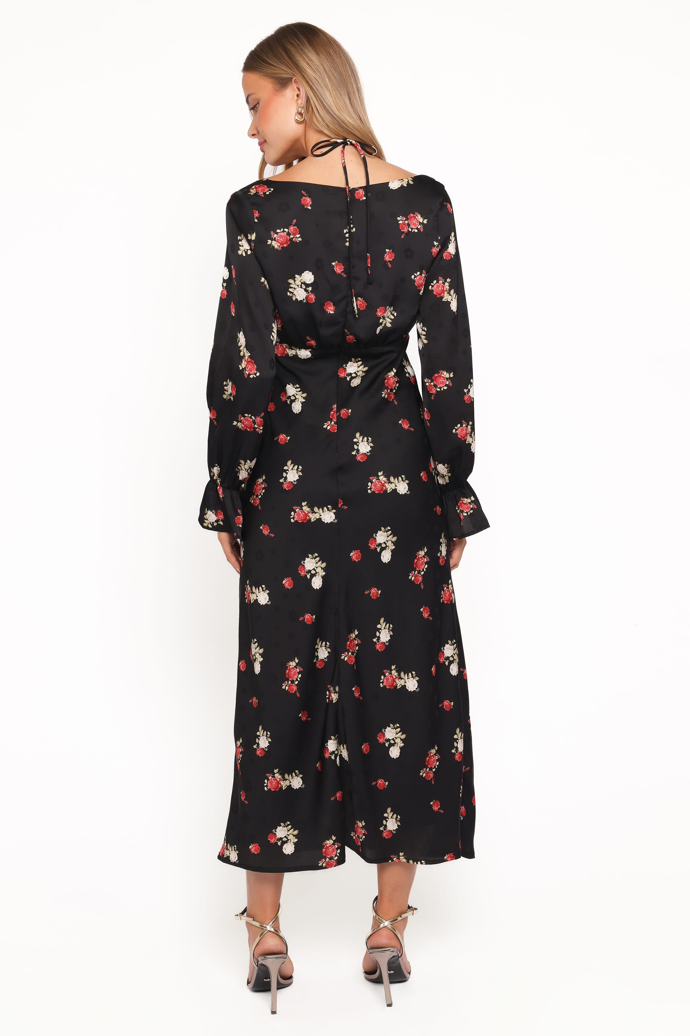 DRESSES Pauline Long Sleeve Maxi Dress - Black Floral