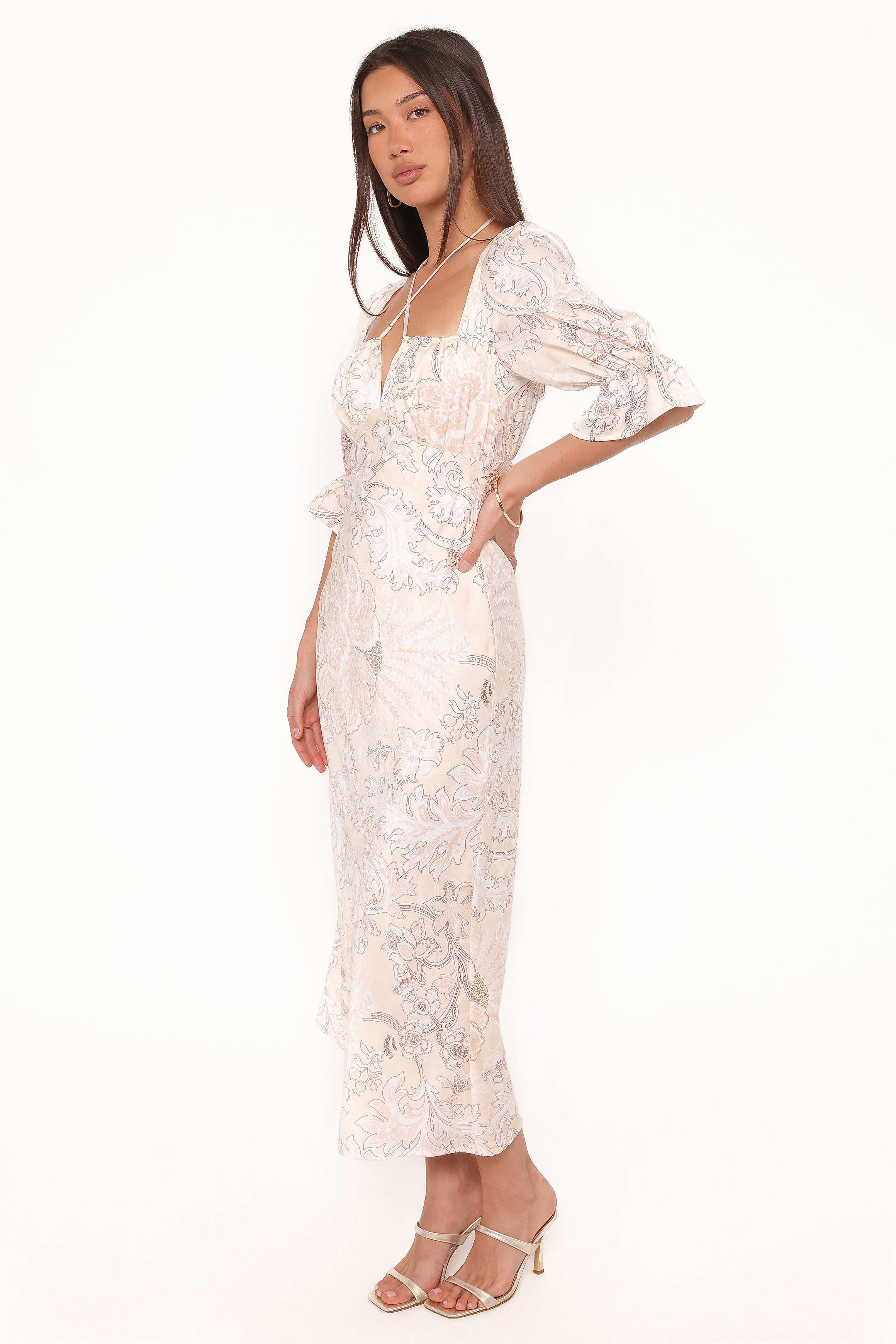 DRESSES Pauline Long Sleeve Maxi Dress - Pastel Paisley