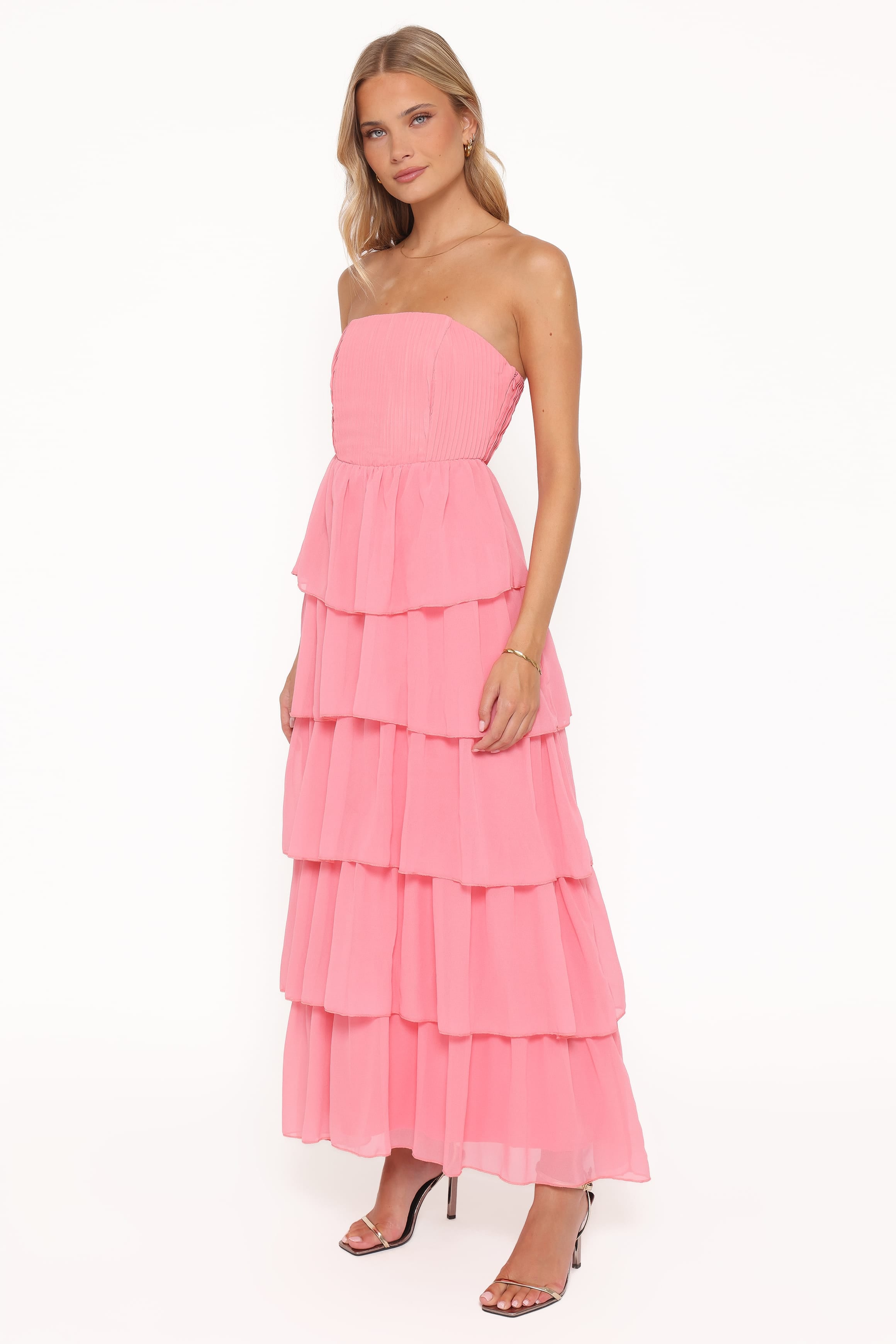DRESSES Peachester Strapless Maxi Dress - Coral