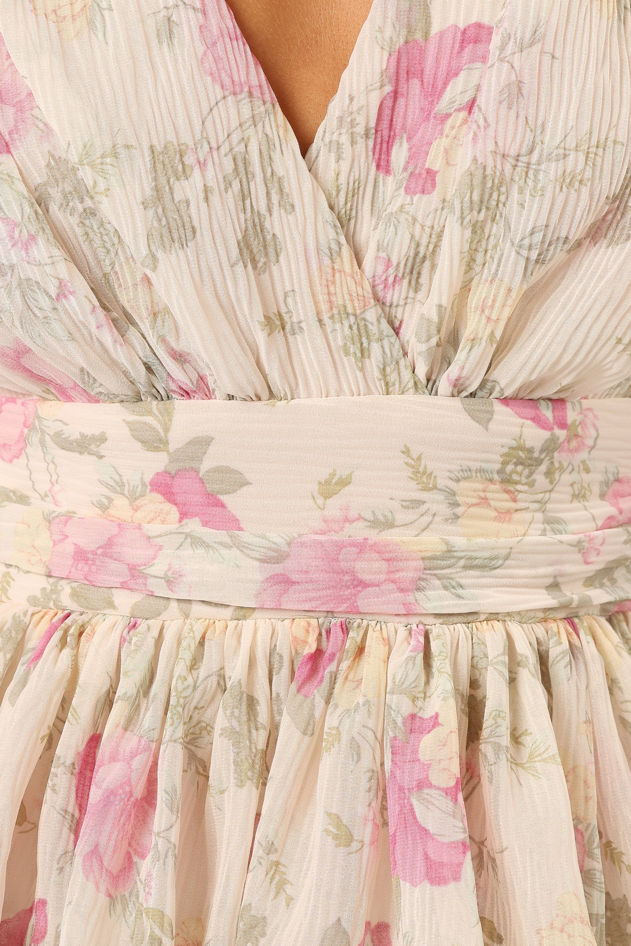 DRESSES @Penelope Ruffle Mini Dress - Cream