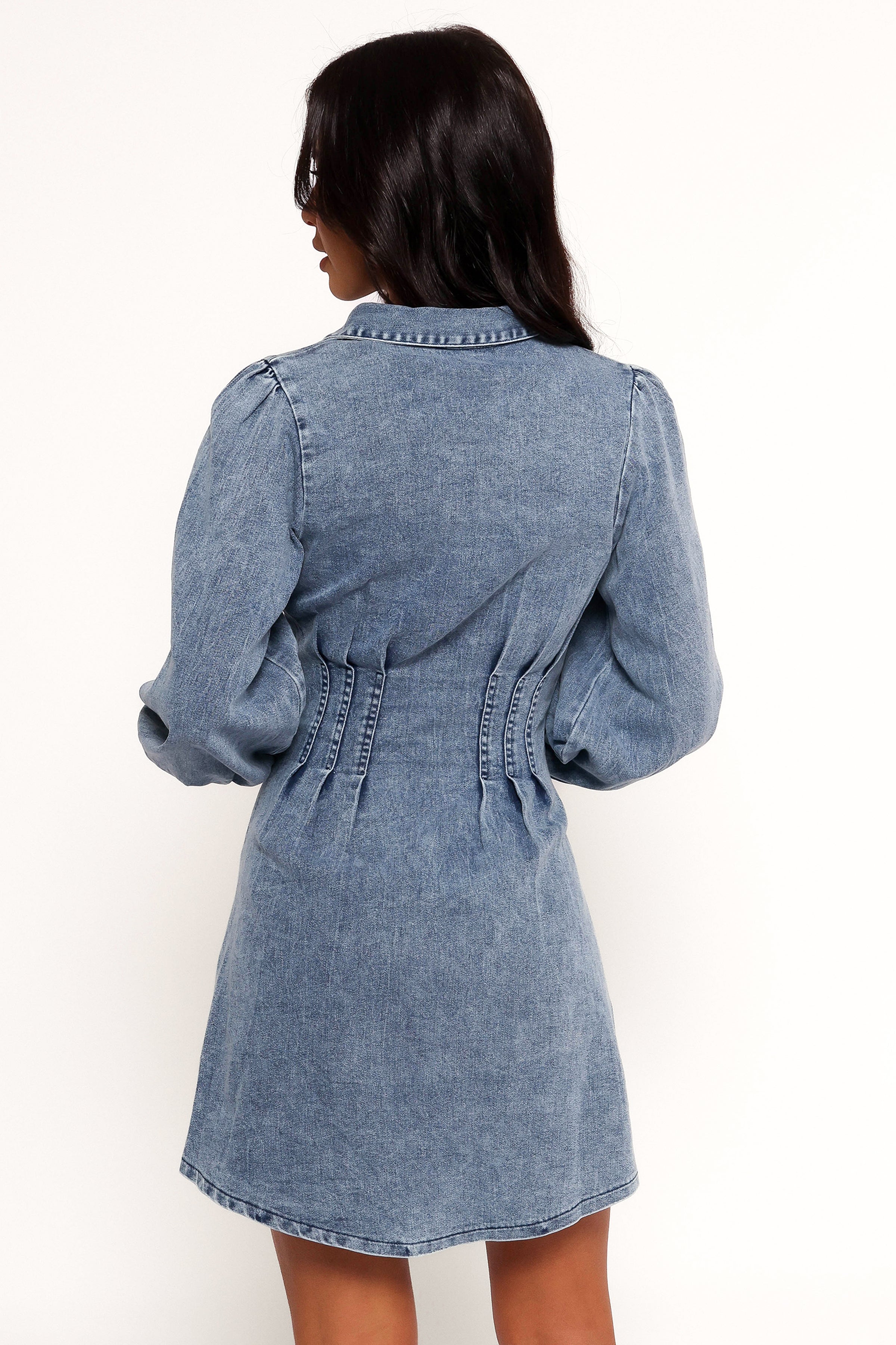 DRESSES Phoenix Long Sleeve Mini Dress - Denim