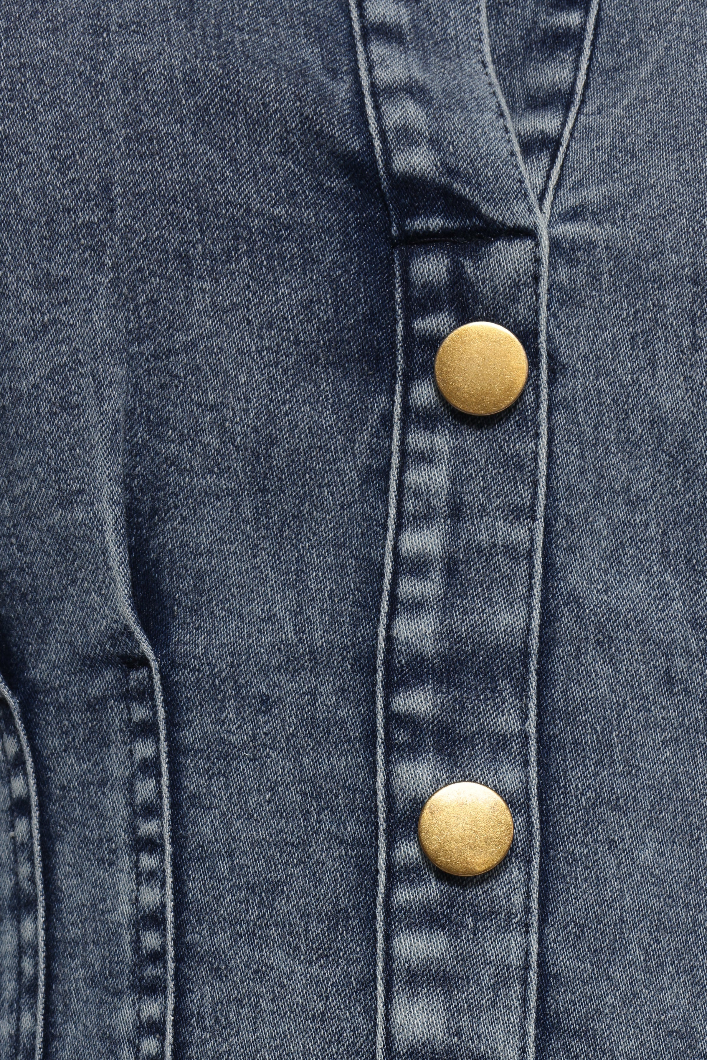 DRESSES Phoenix Long Sleeve Mini Dress - Denim