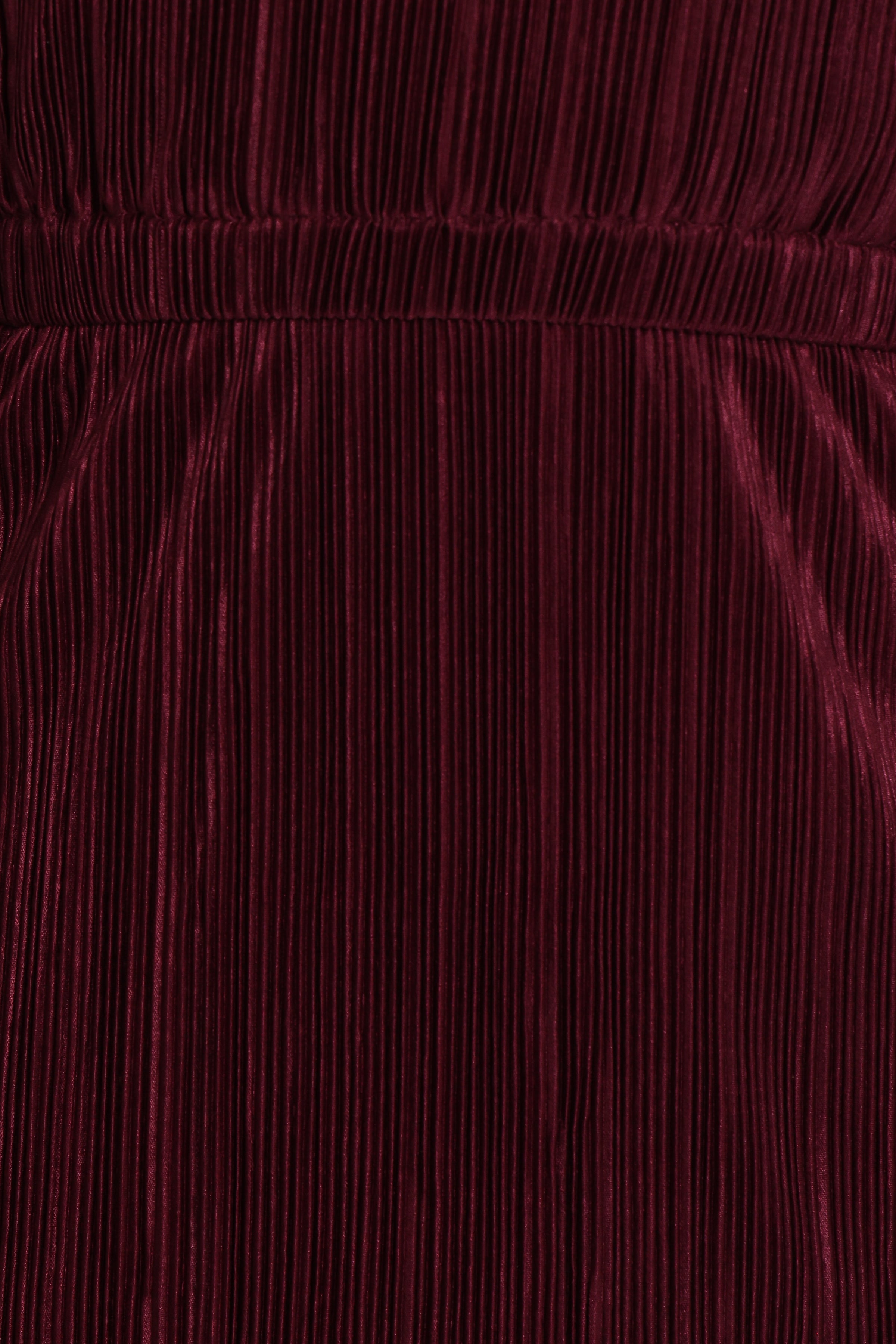 DRESSES Pontee One Shoulder Pleated Midi Dress - Burgundy