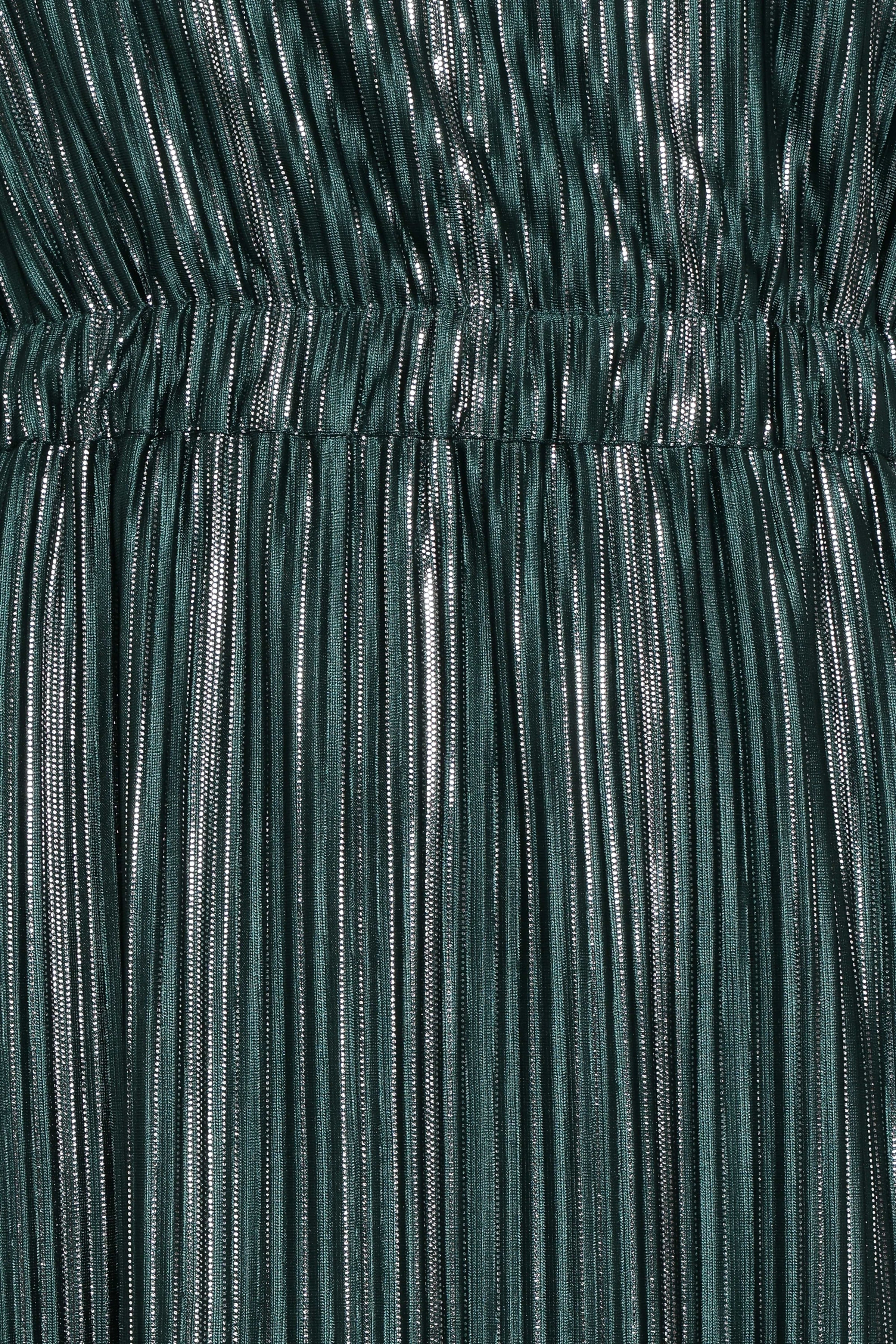 DRESSES Pontee One Shoulder Pleated Midi Dress - Green