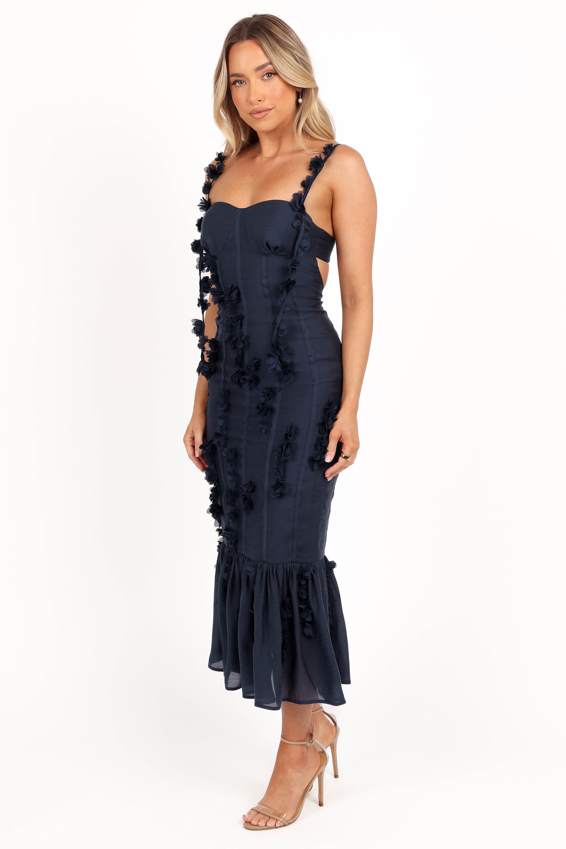 DRESSES Posedly Midi Dress - Navy