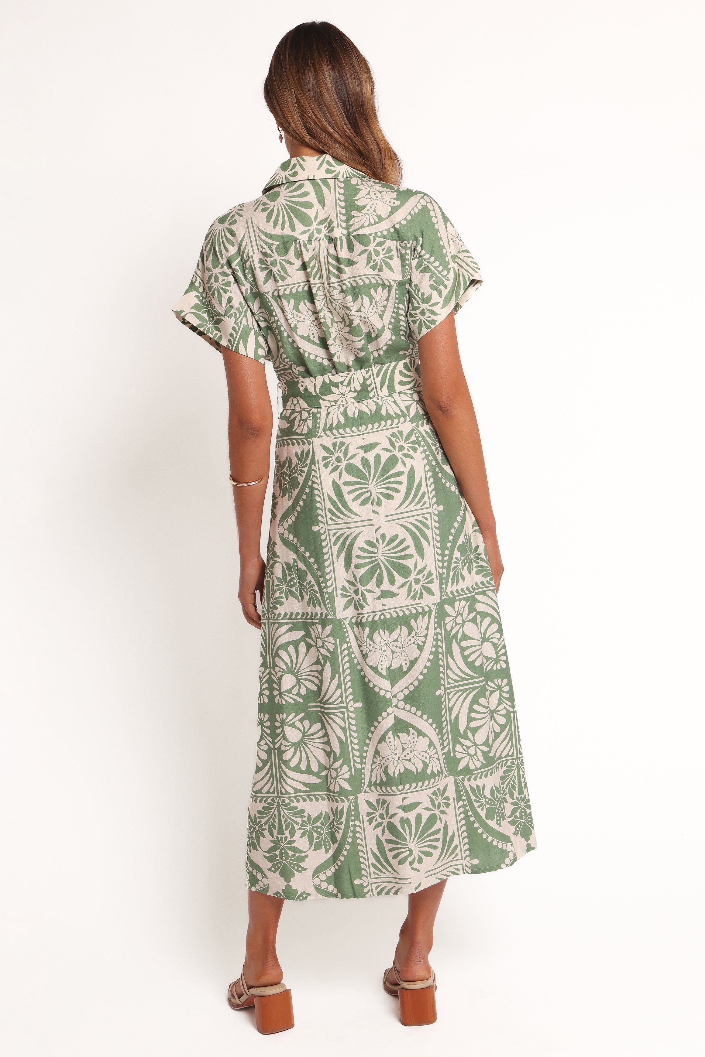 DRESSES Preston Midi Dress - Green Floral
