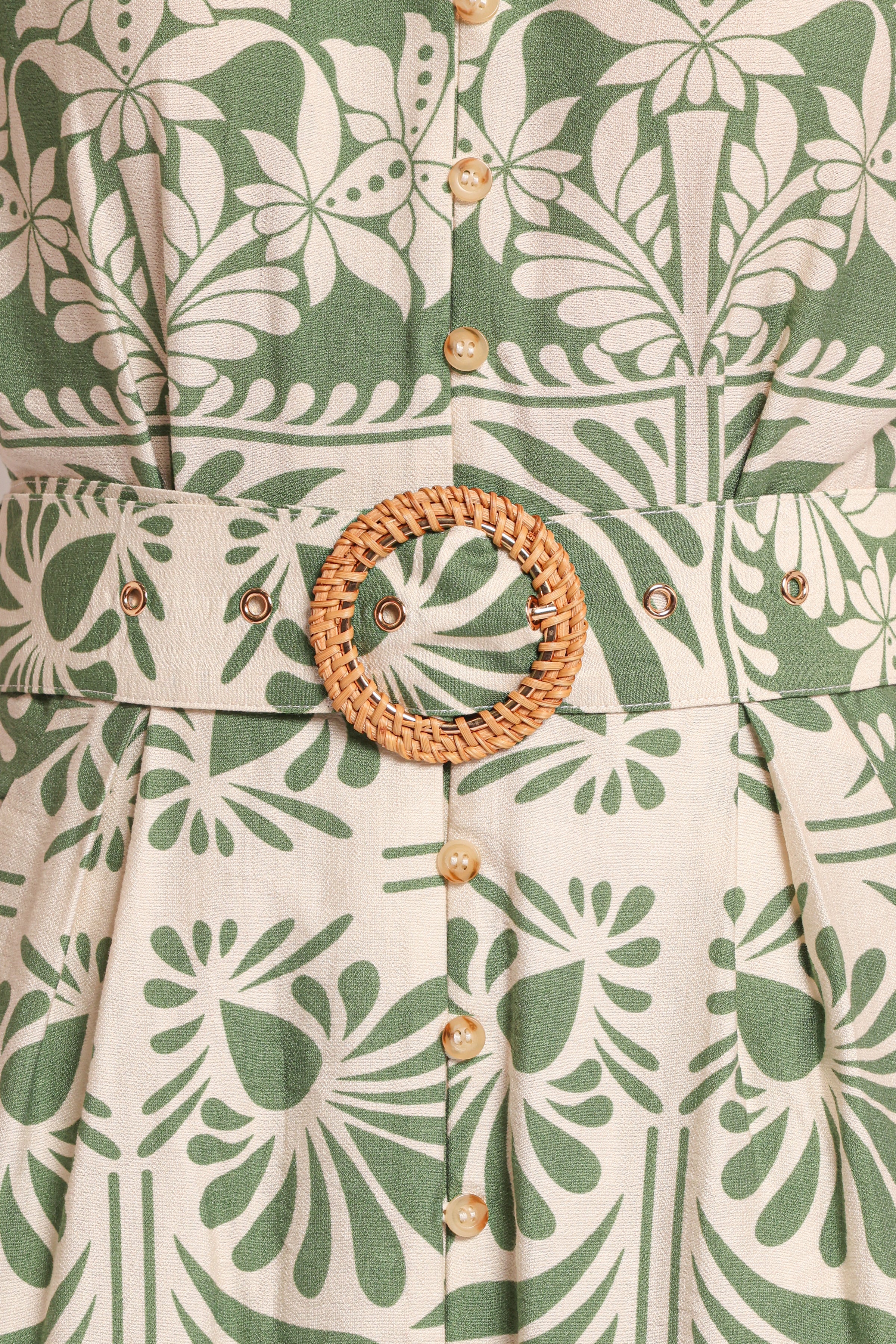 DRESSES Preston Midi Dress - Green Floral