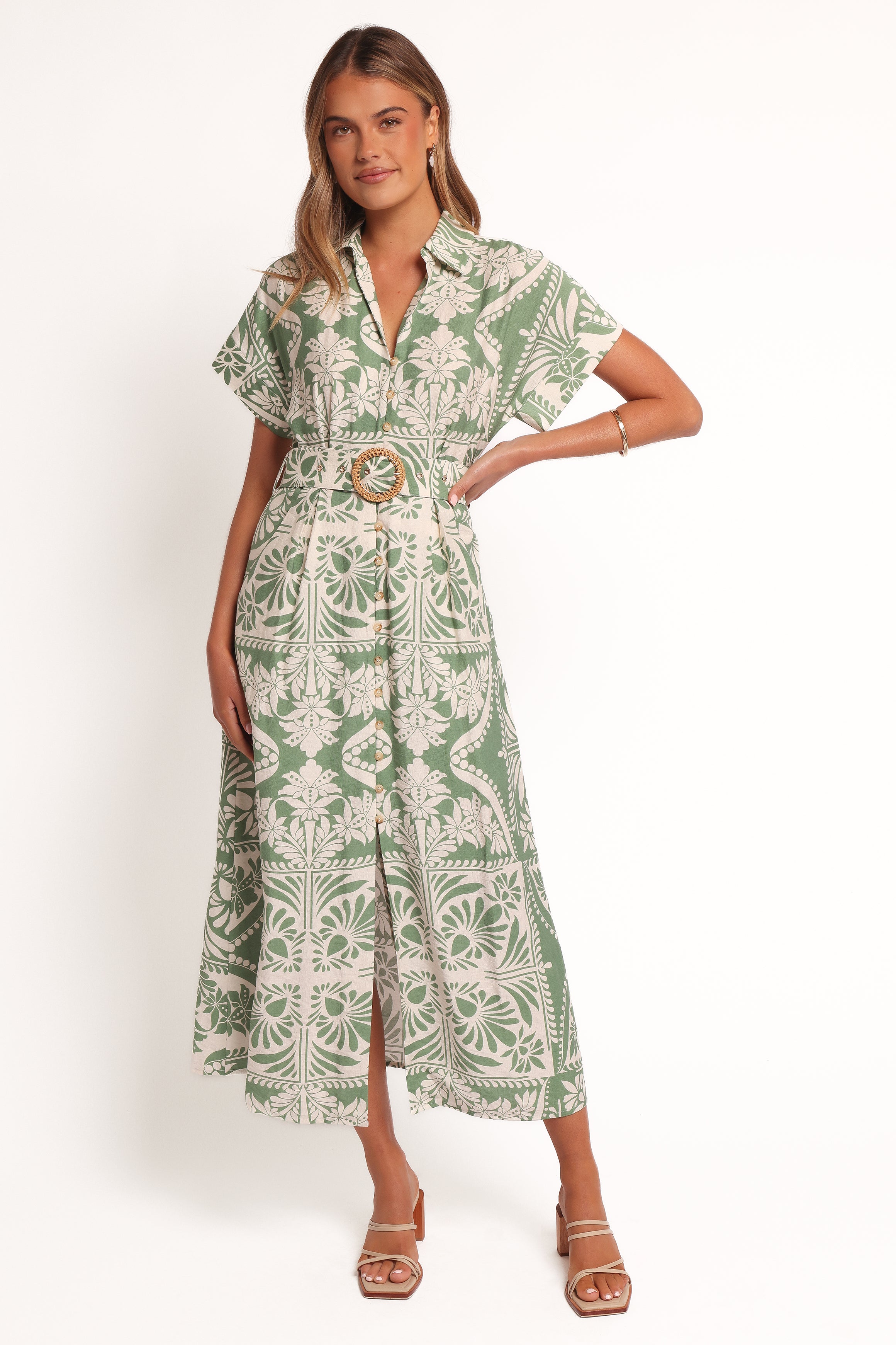 DRESSES Preston Midi Dress - Green Floral