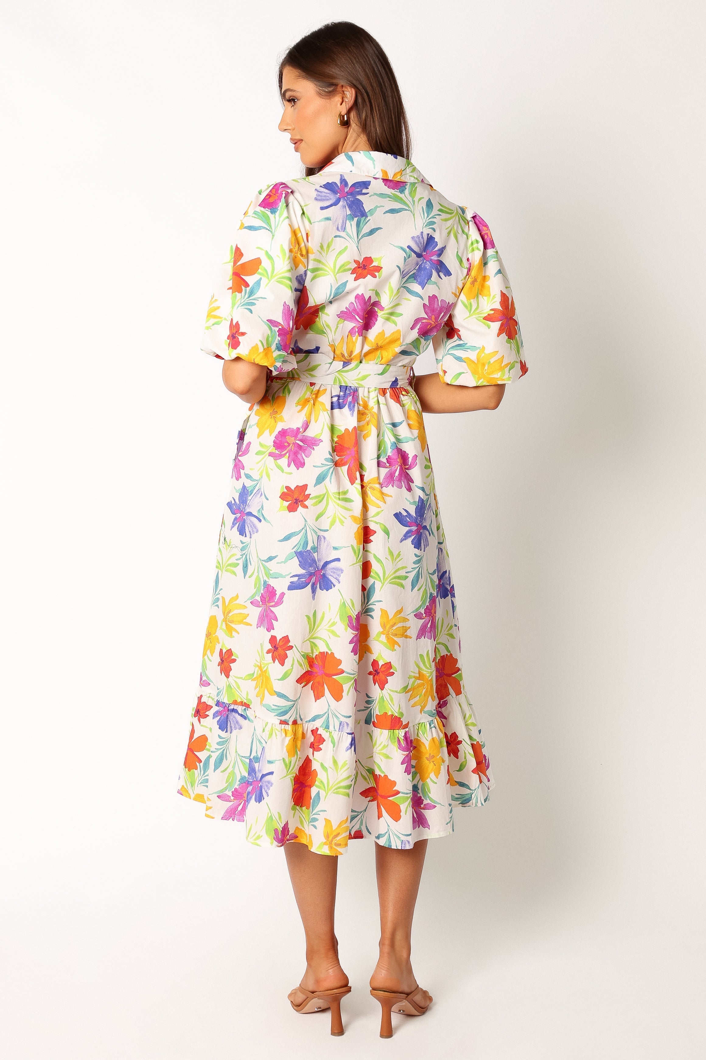 DRESSES @Reese Midi Dress - Zinnia Print
