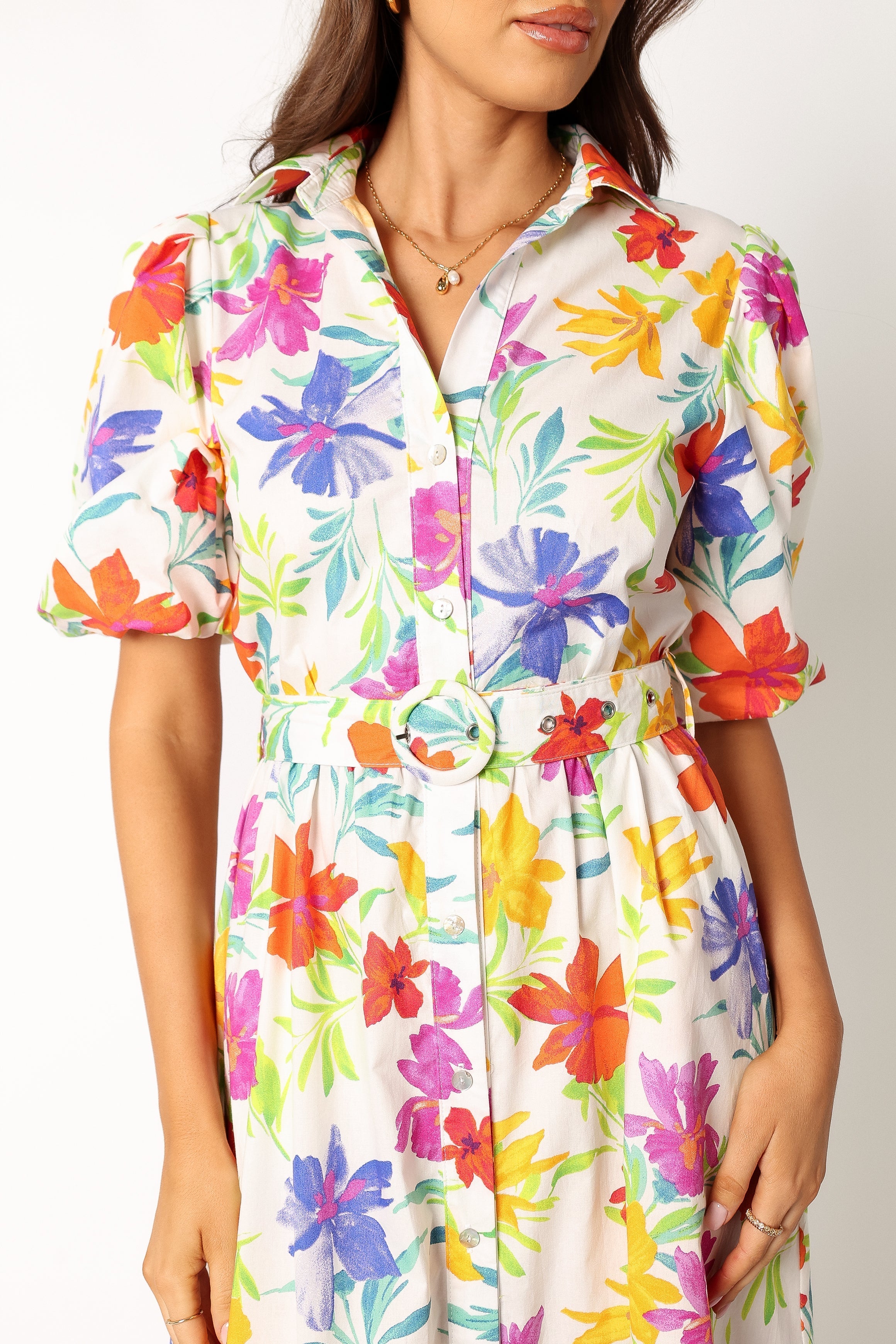 DRESSES @Reese Midi Dress - Zinnia Print