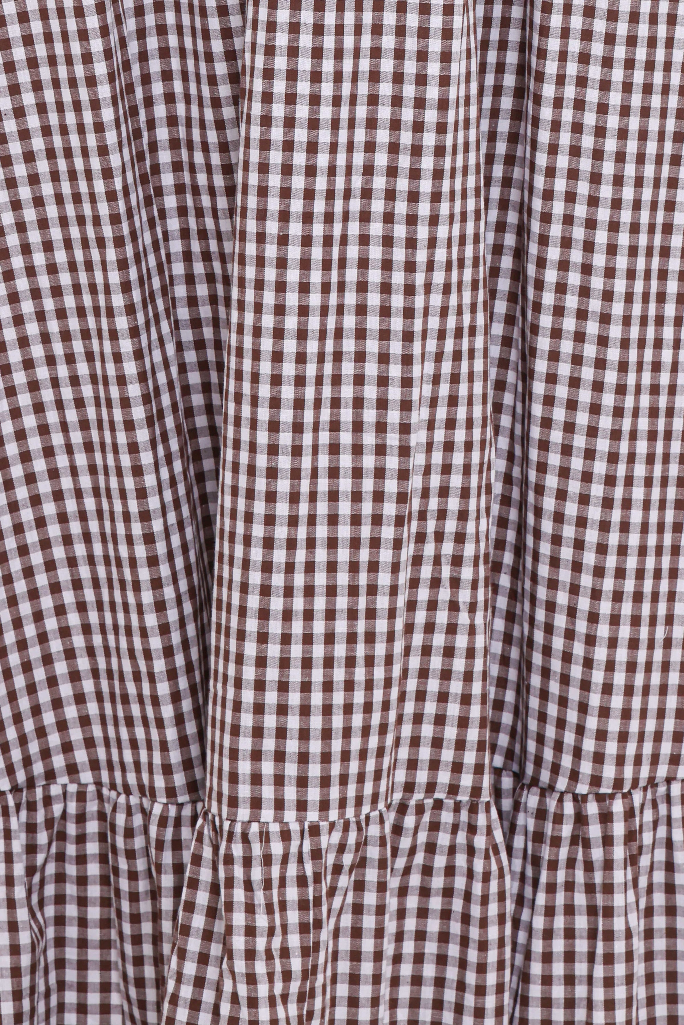 DRESSES Reid Maxi Dress - Brown Gingham