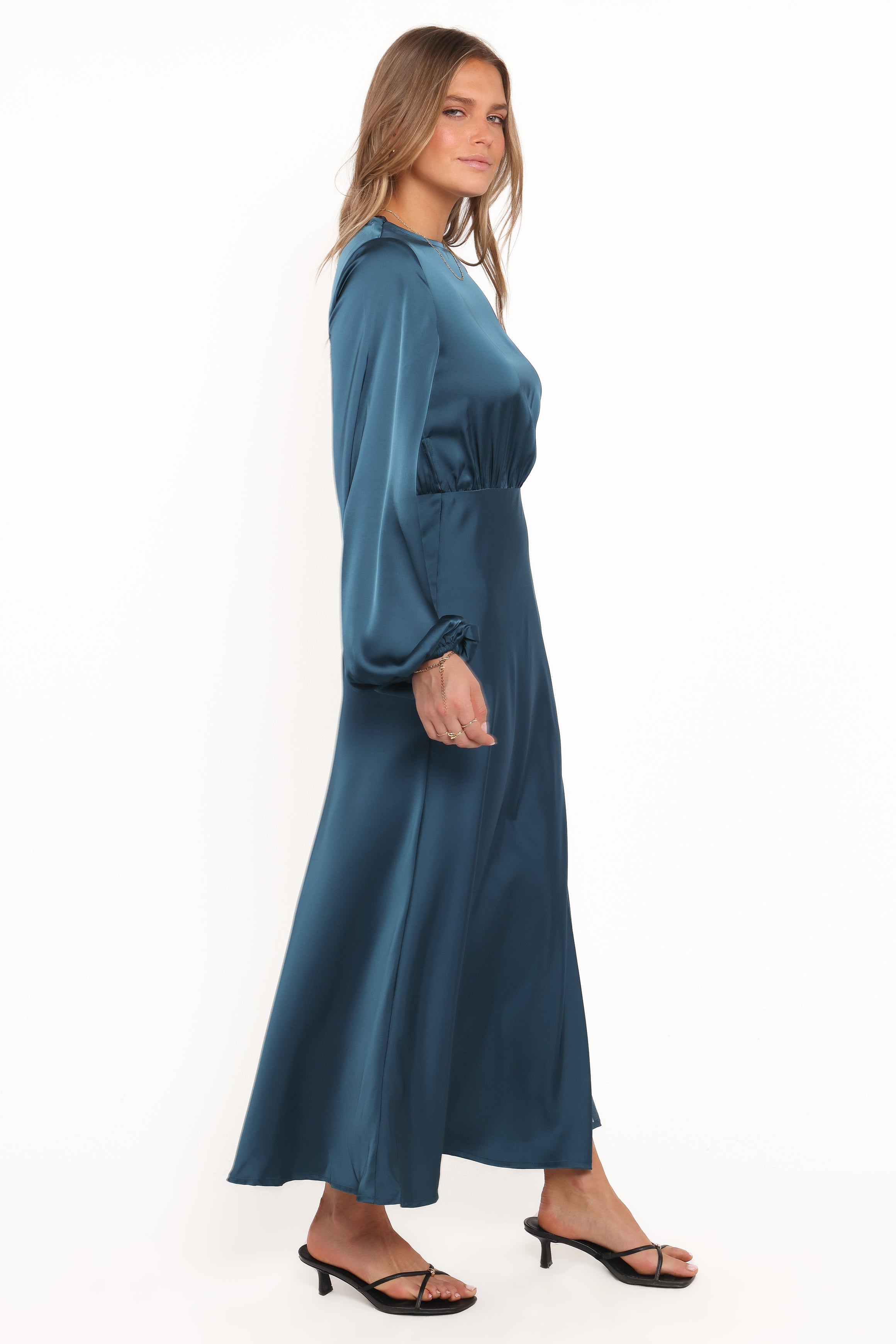 DRESSES Remora Long Sleeve Midi Dress - Teal