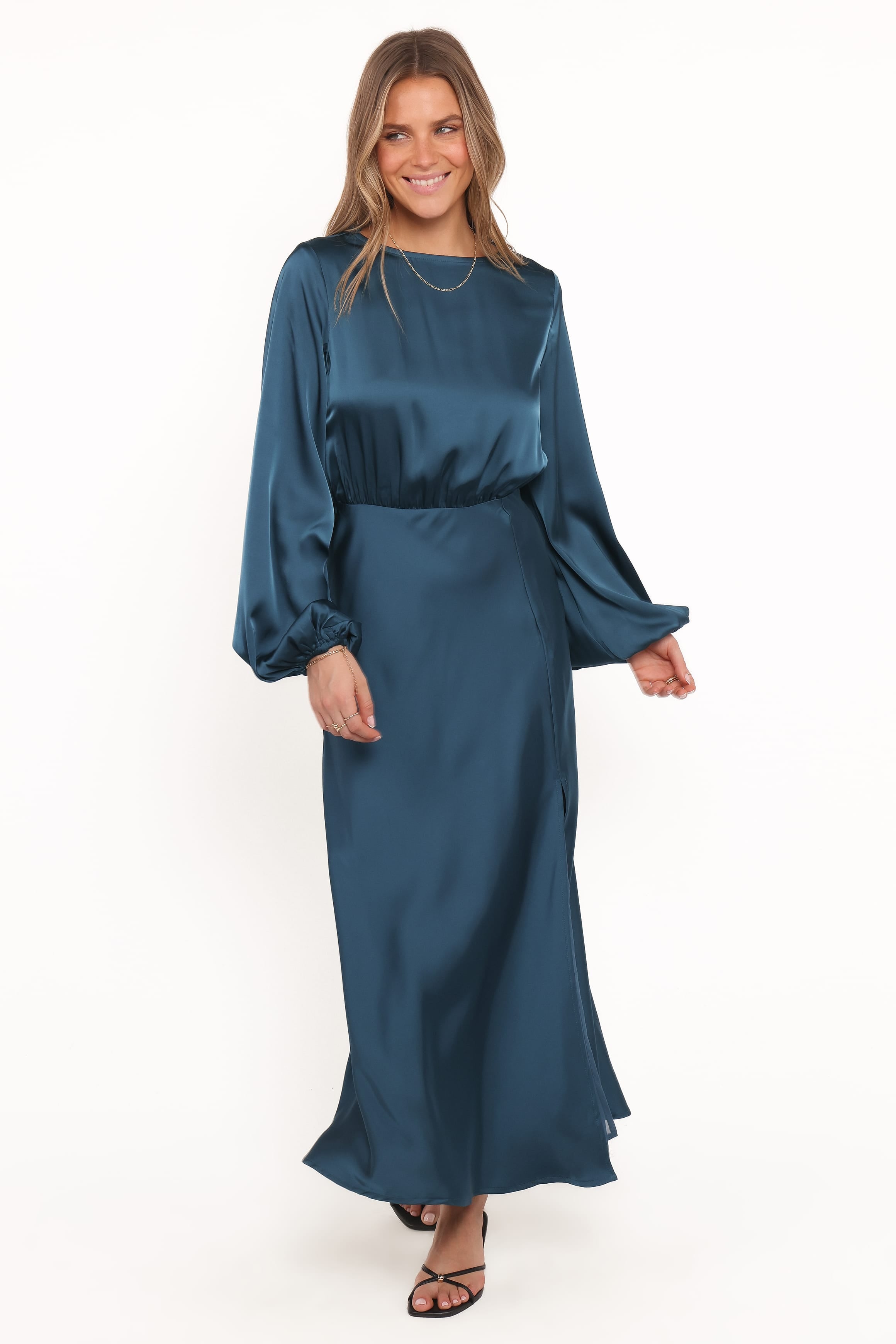 DRESSES Remora Long Sleeve Midi Dress - Teal