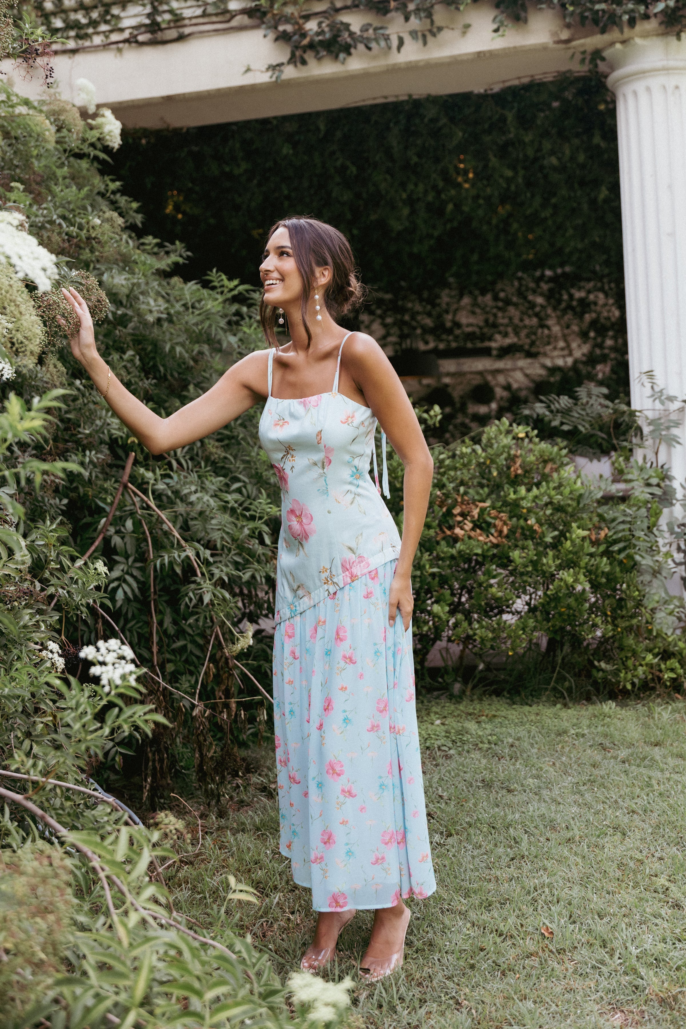 DRESSES Renata Maxi Dress - Blue Floral