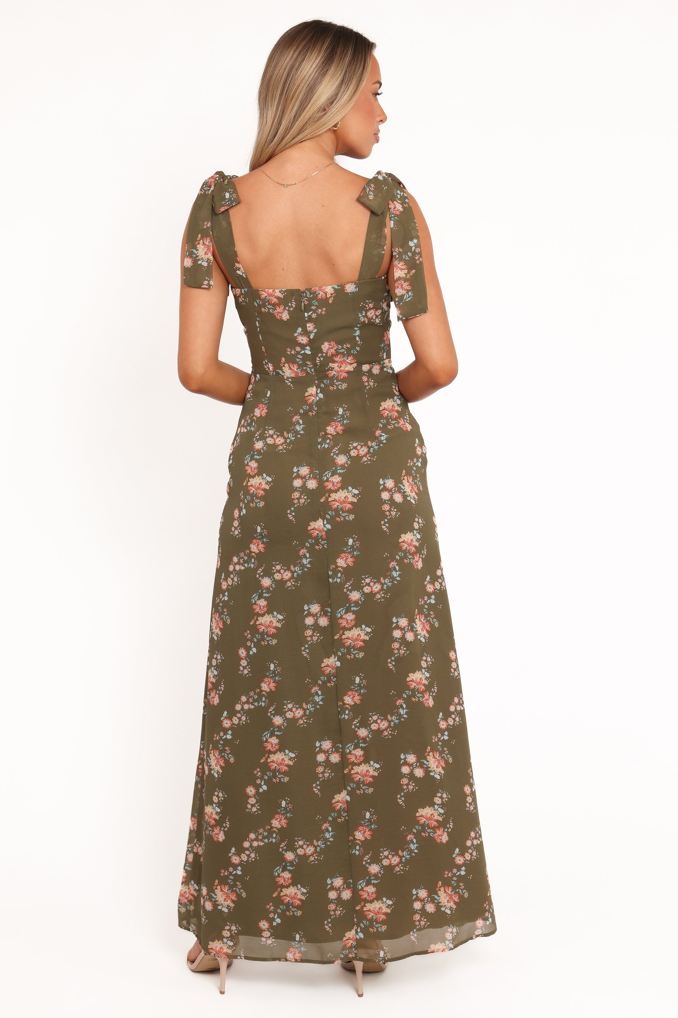 DRESSES Renita Maxi Dress - Olive Floral