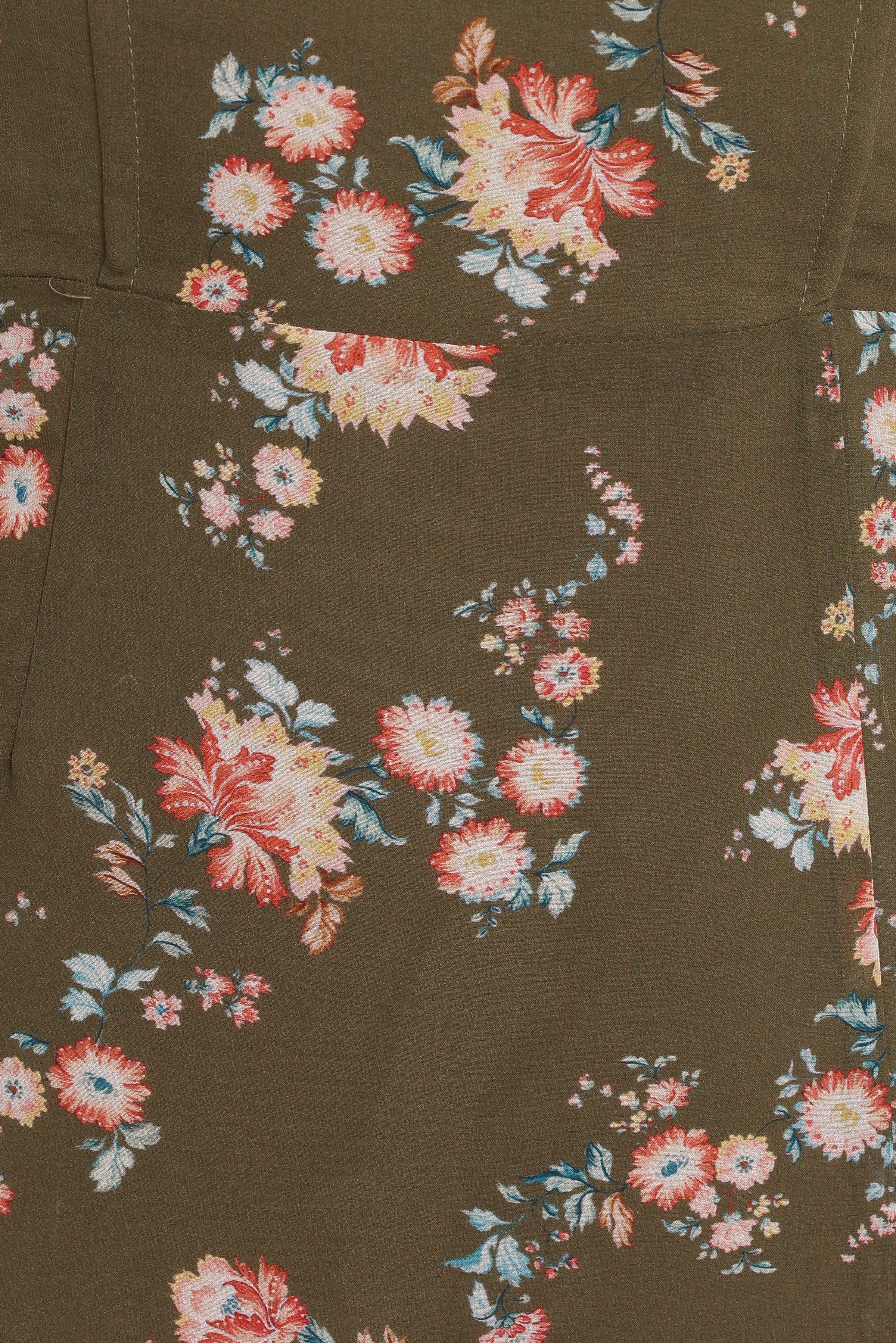DRESSES Renita Maxi Dress - Olive Floral