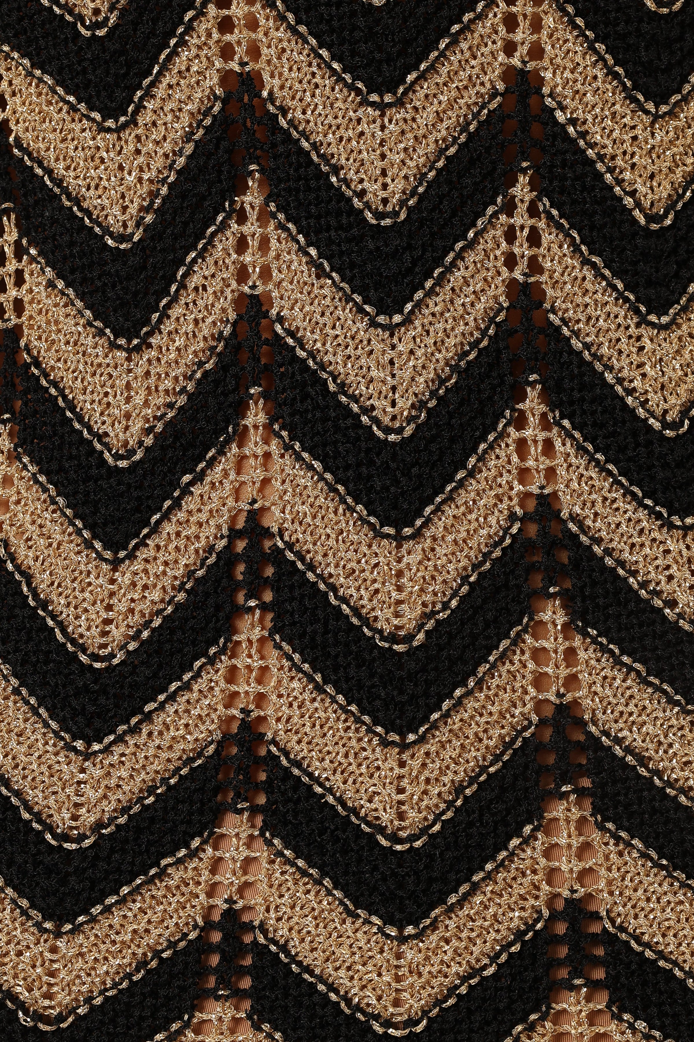 DRESSES @Rhya Midi Dress - Sand/Black (Hold for Euro Summer)