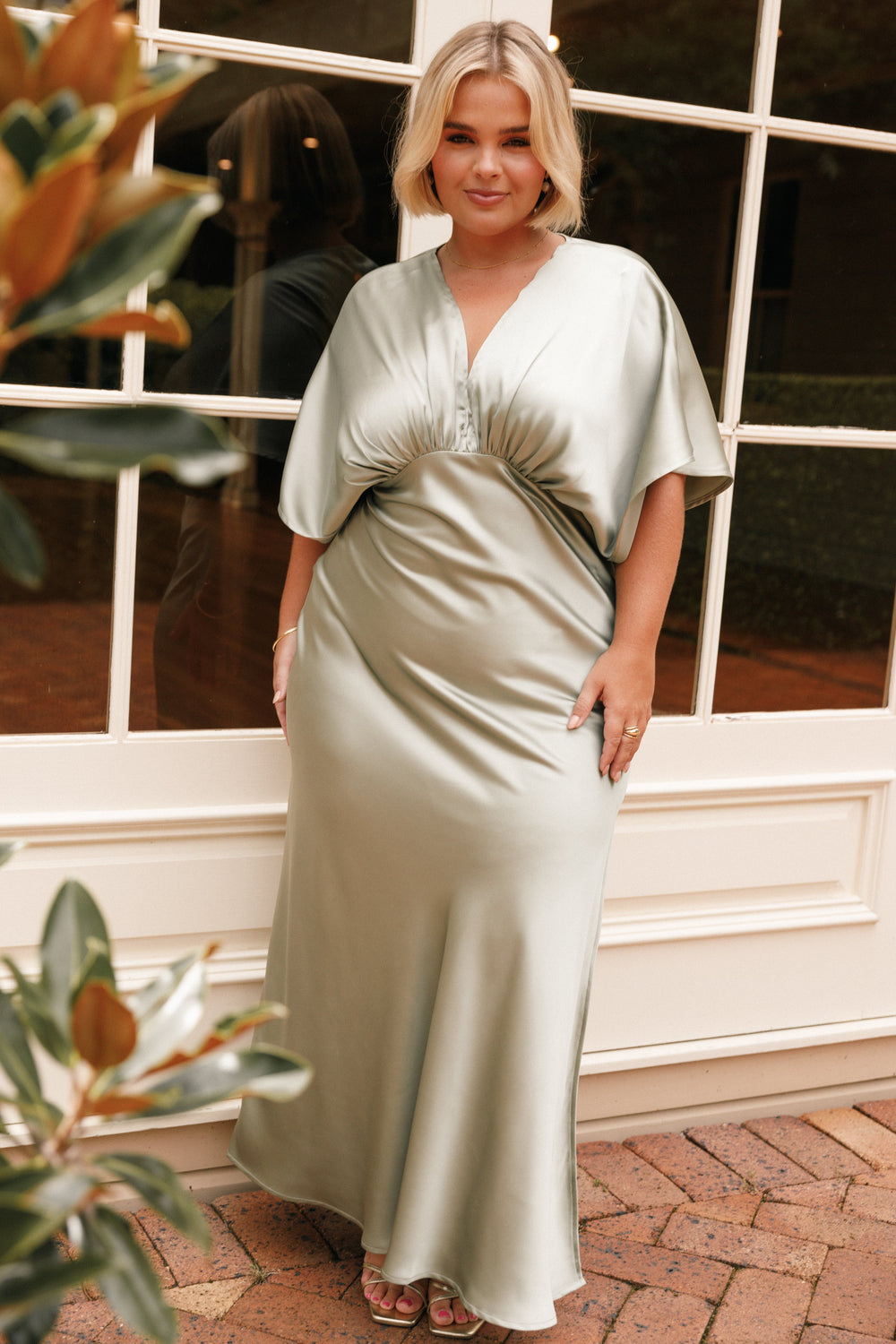 Collective Dress - Ricki Maxi Dress - Sage image 1