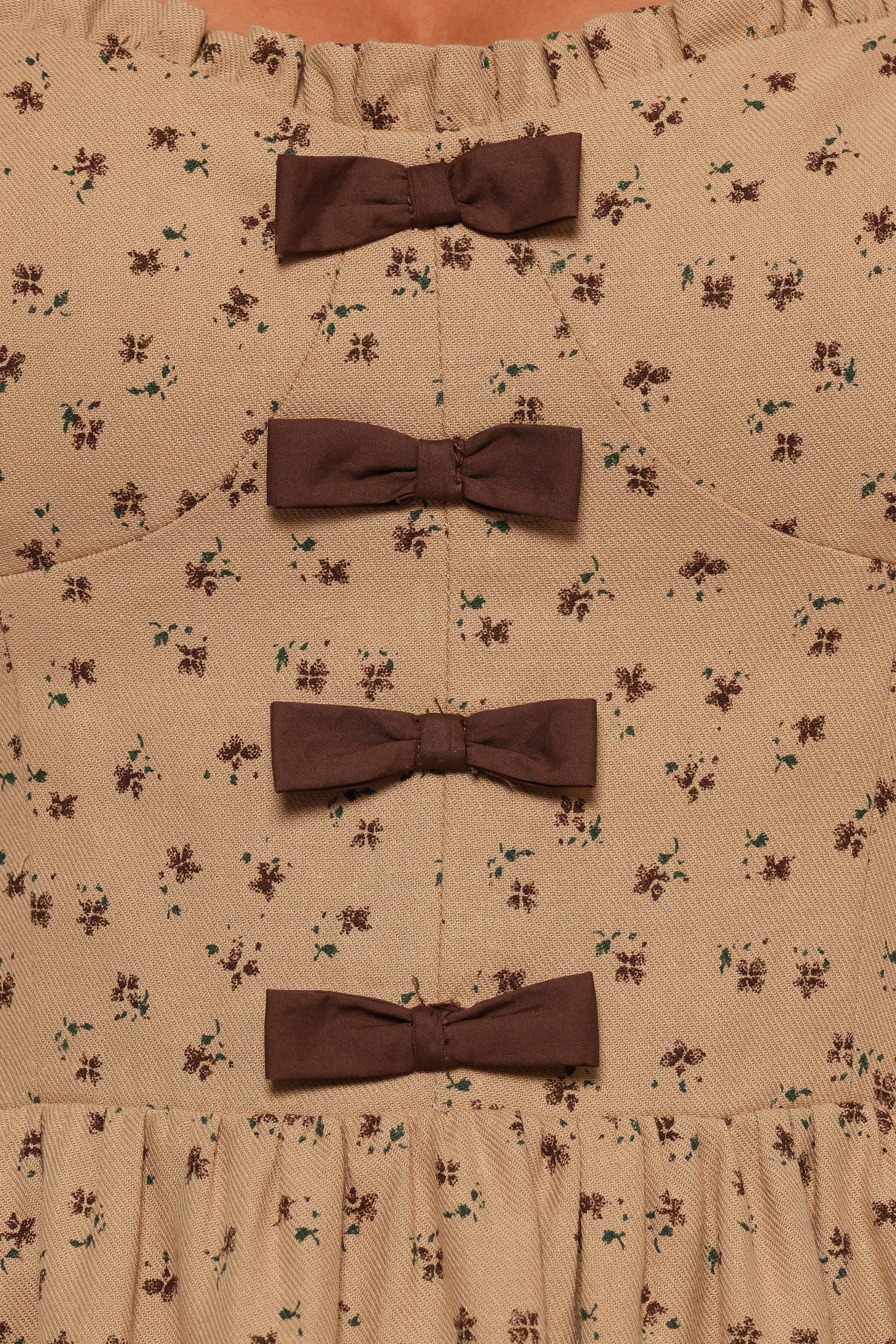 DRESSES Robbins Midi Dress - Beige Brown