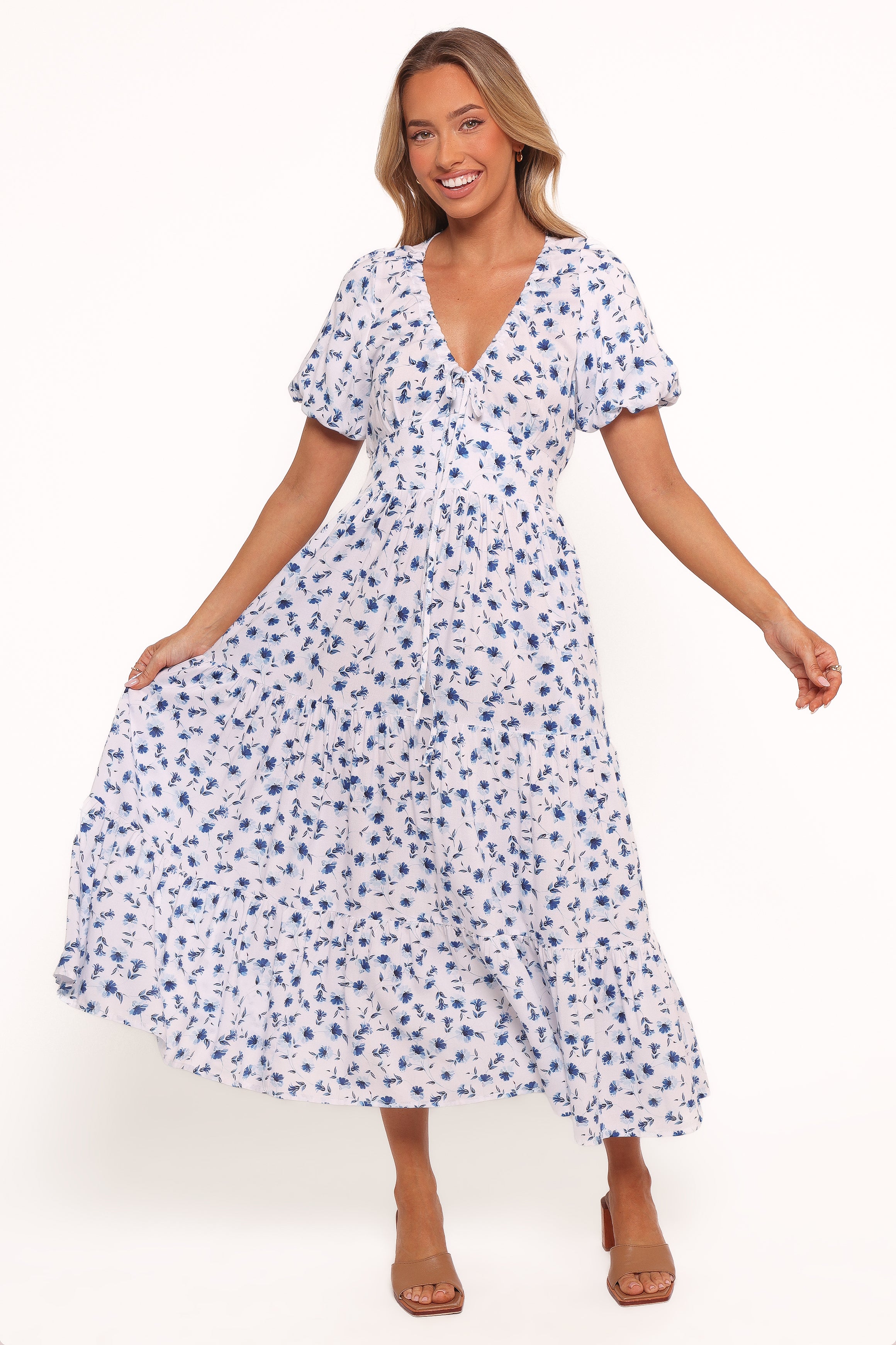 DRESSES Roberts Maxi Dress - Blue Ditsy Floral