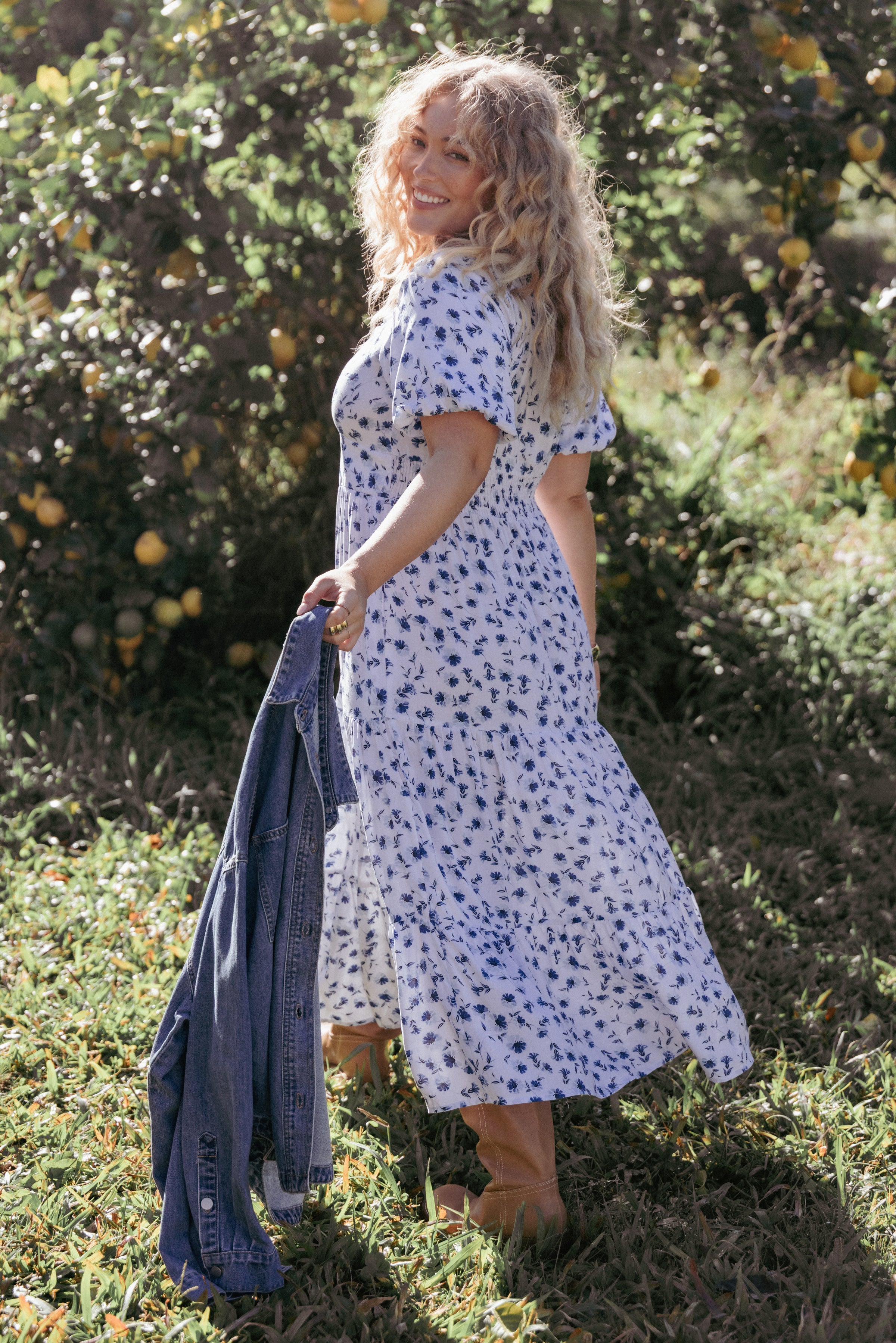 DRESSES Roberts Maxi Dress - Blue Ditsy Floral