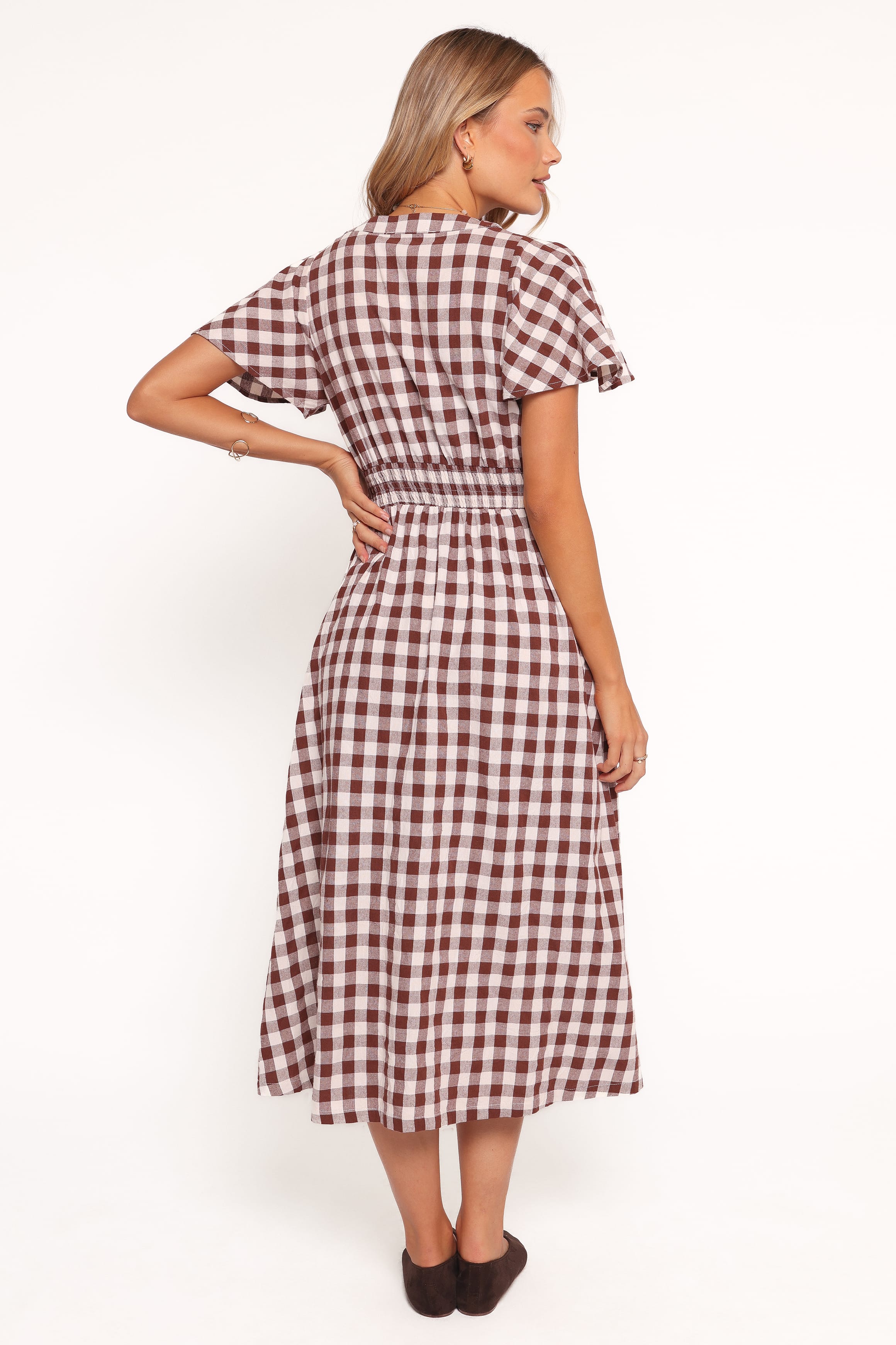 DRESSES Robinson Maxi Dress - Brown Gingham