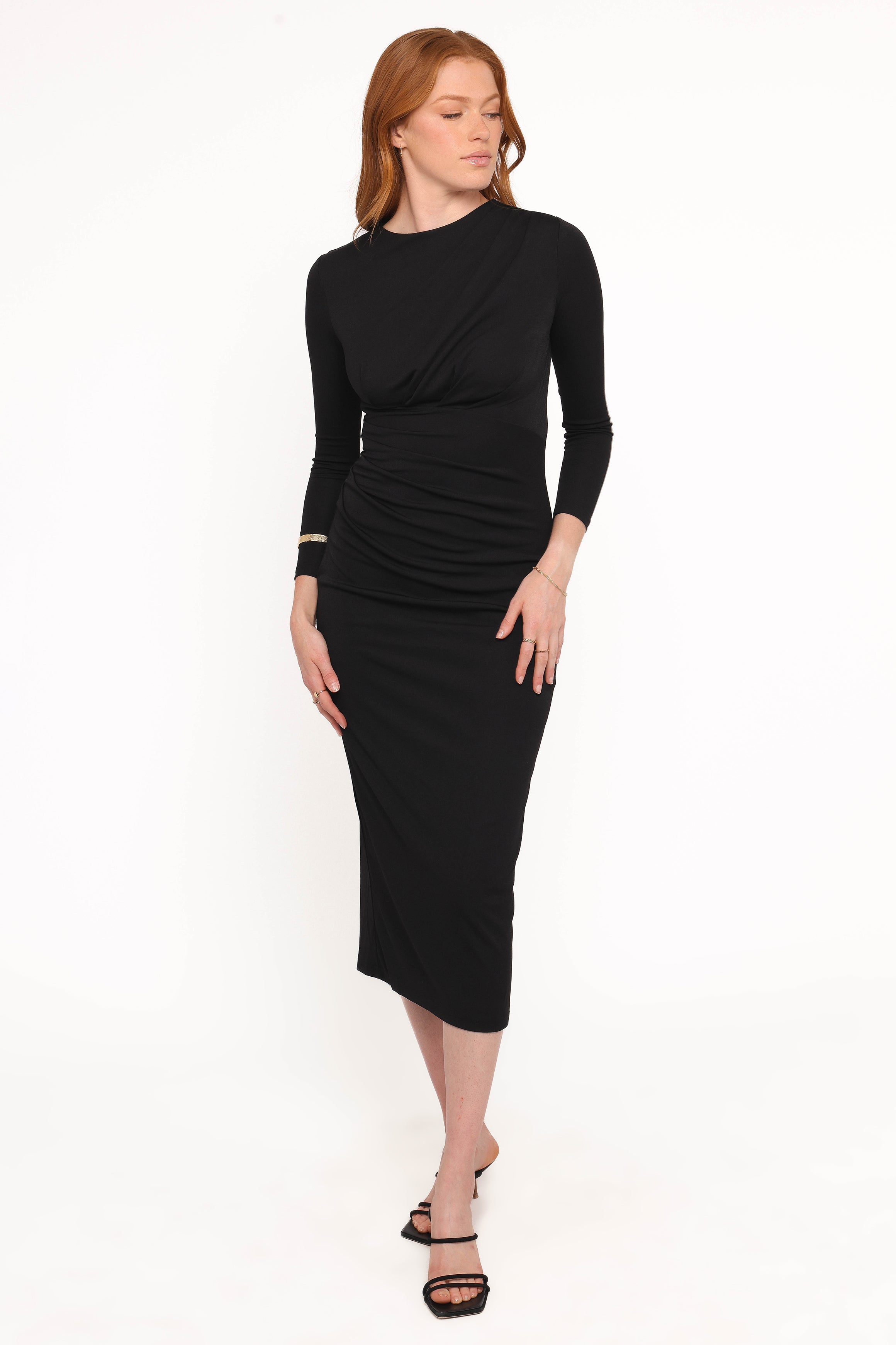 DRESSES Rogan Long Sleeve Maxi Dress - Black