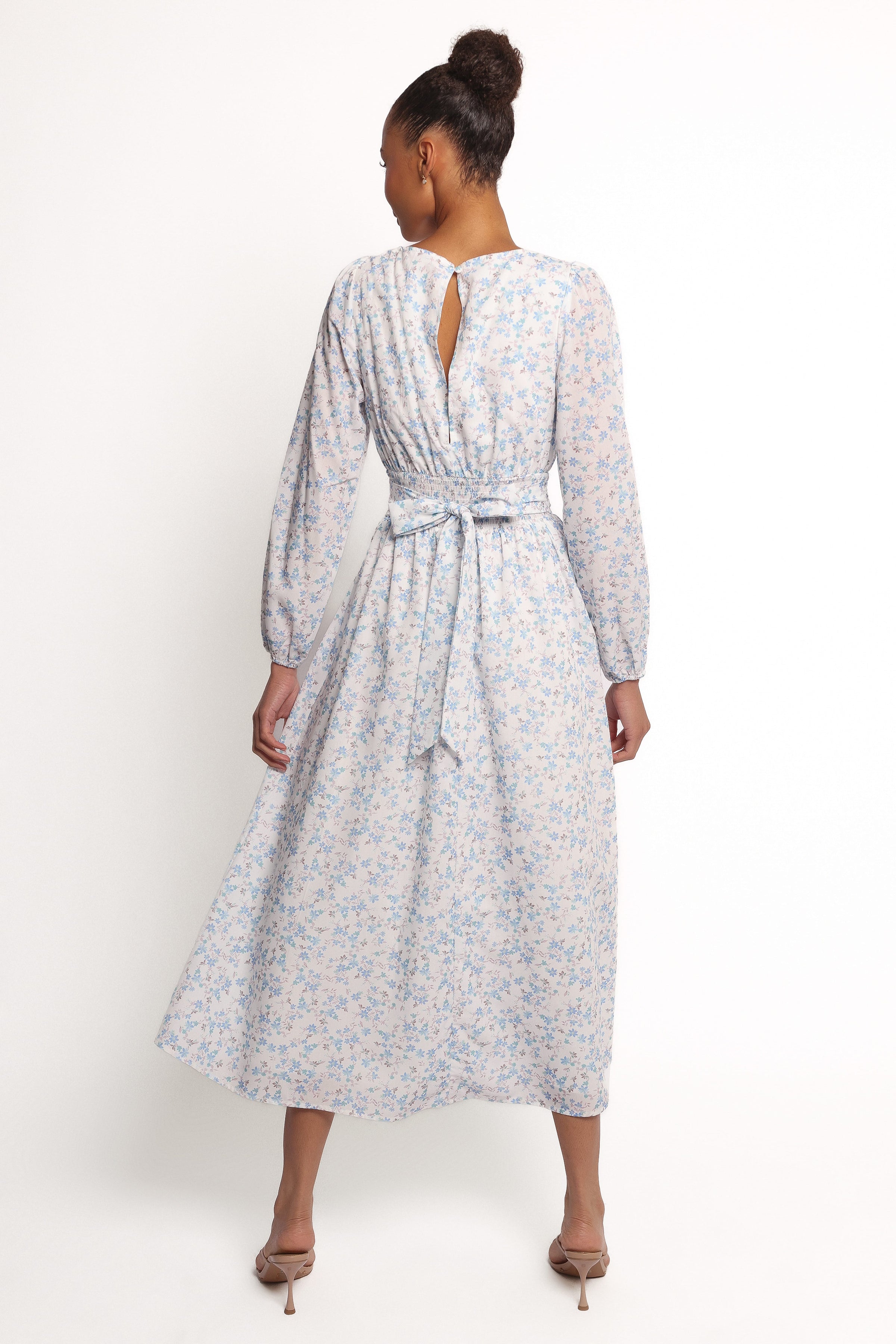 DRESSES Roman Long Sleeve Maxi Dress - Blue Floral