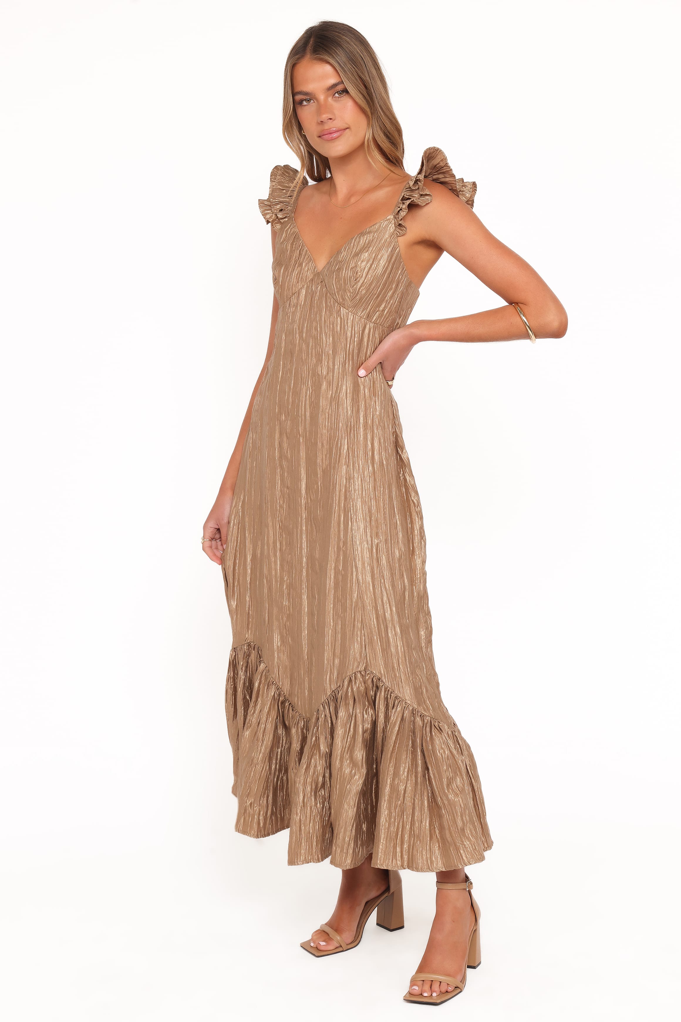 DRESSES Romola Midi Dress - Bronze