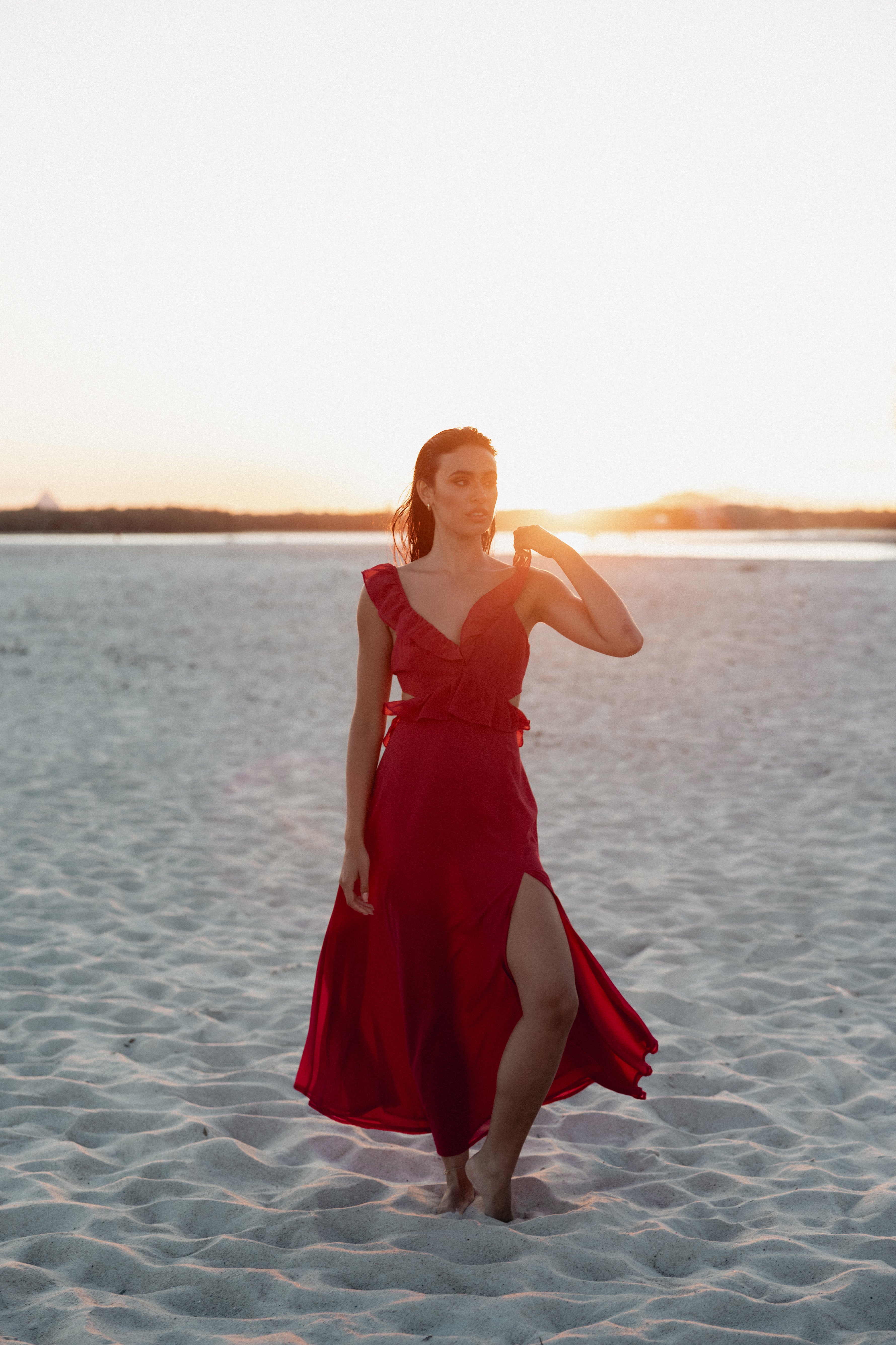 DRESSES Rori Ruffle Maxi Dress - Pink