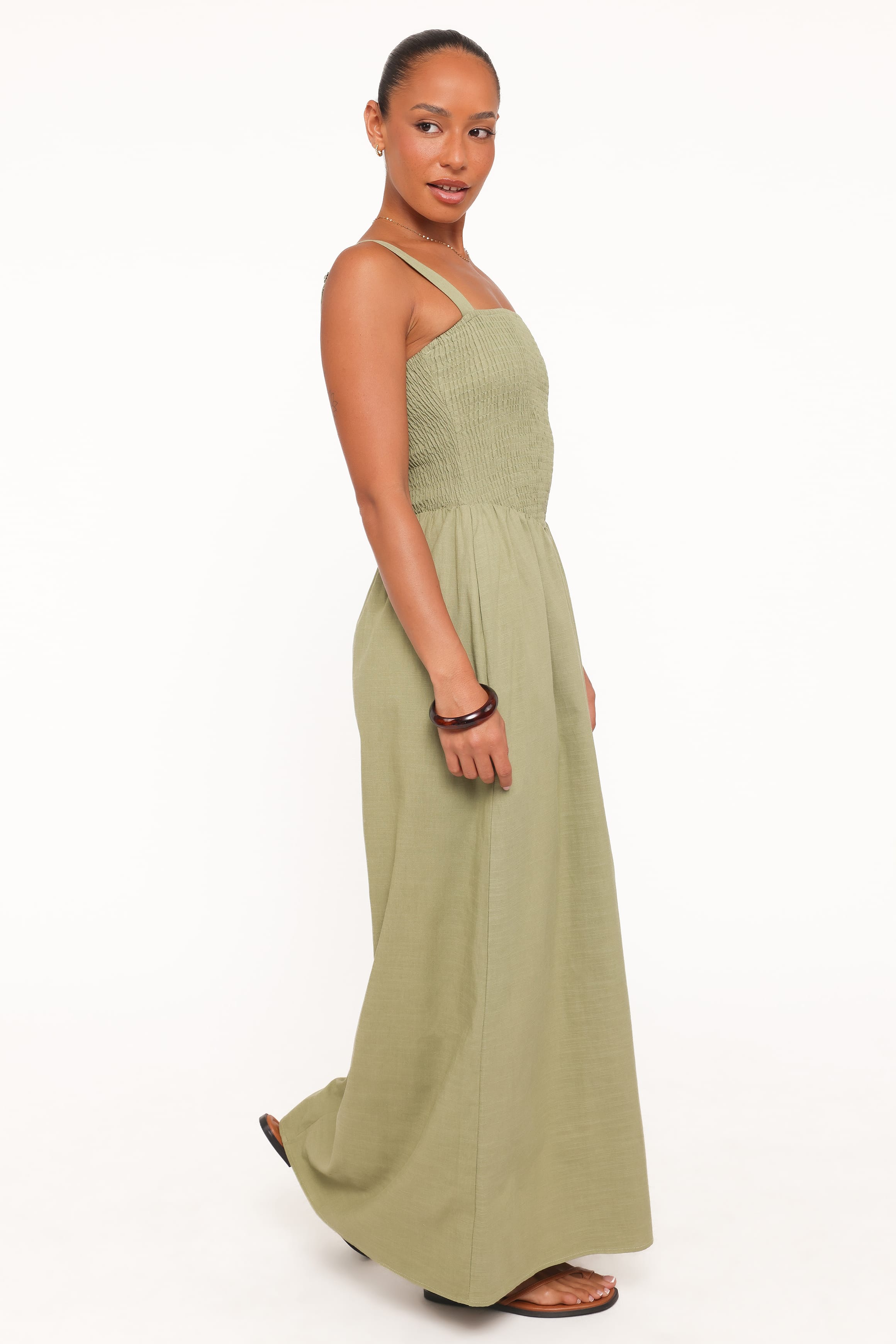 DRESSES Rowell Midi Dress - Olive Green