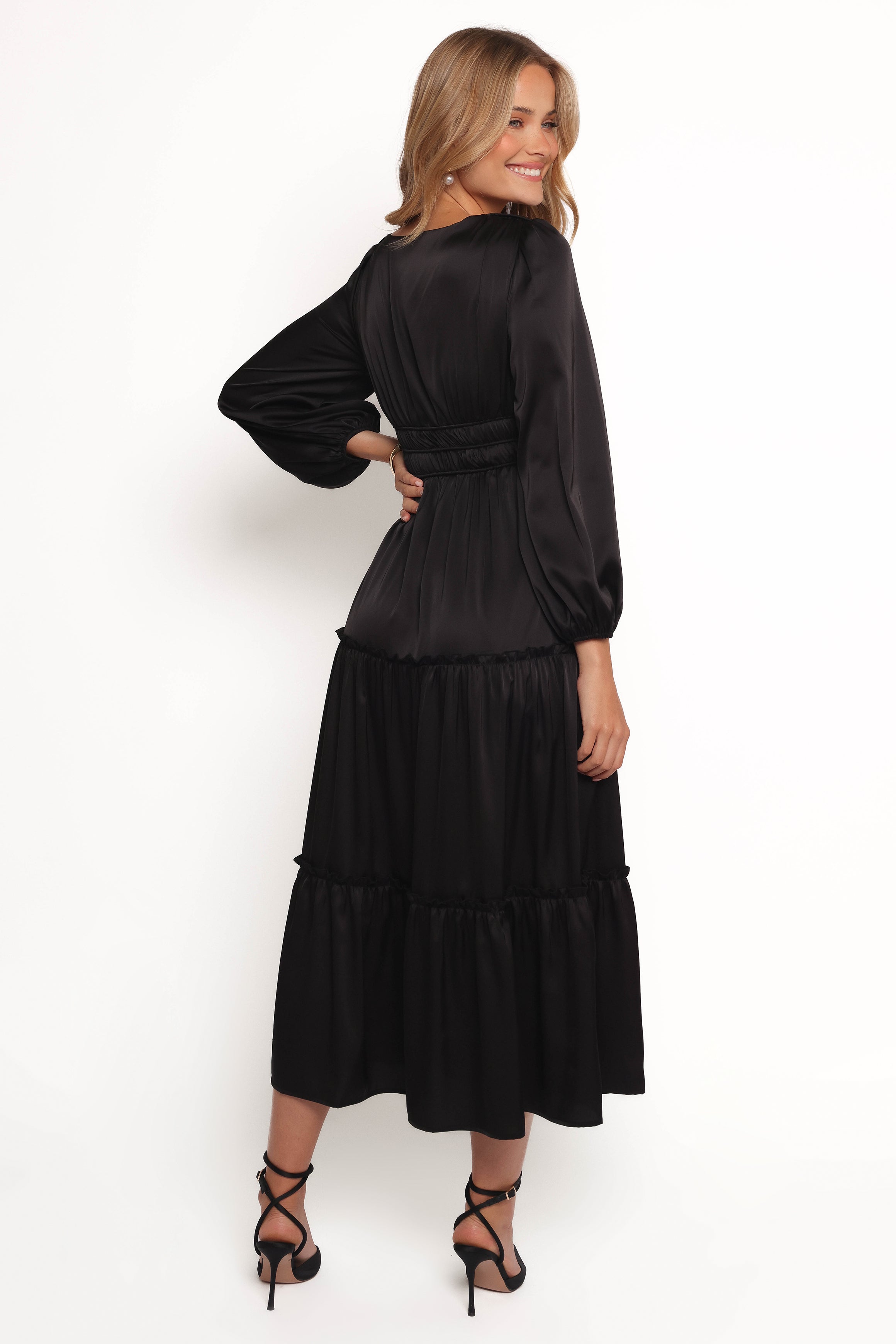DRESSES Rowen Long Sleeve Maxi Dress - Black