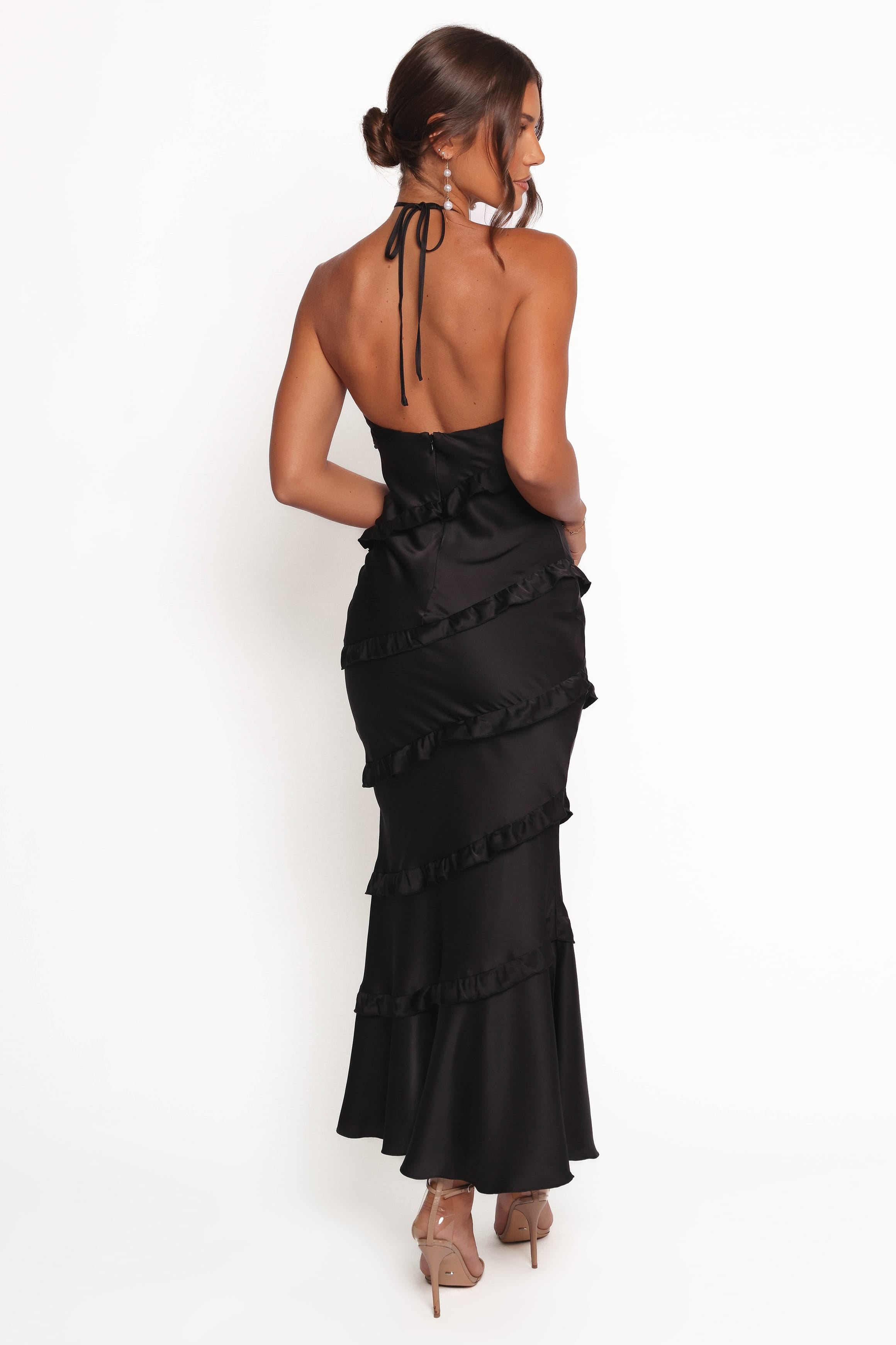 DRESSES Roxanne Halterneck Maxi Dress - Black