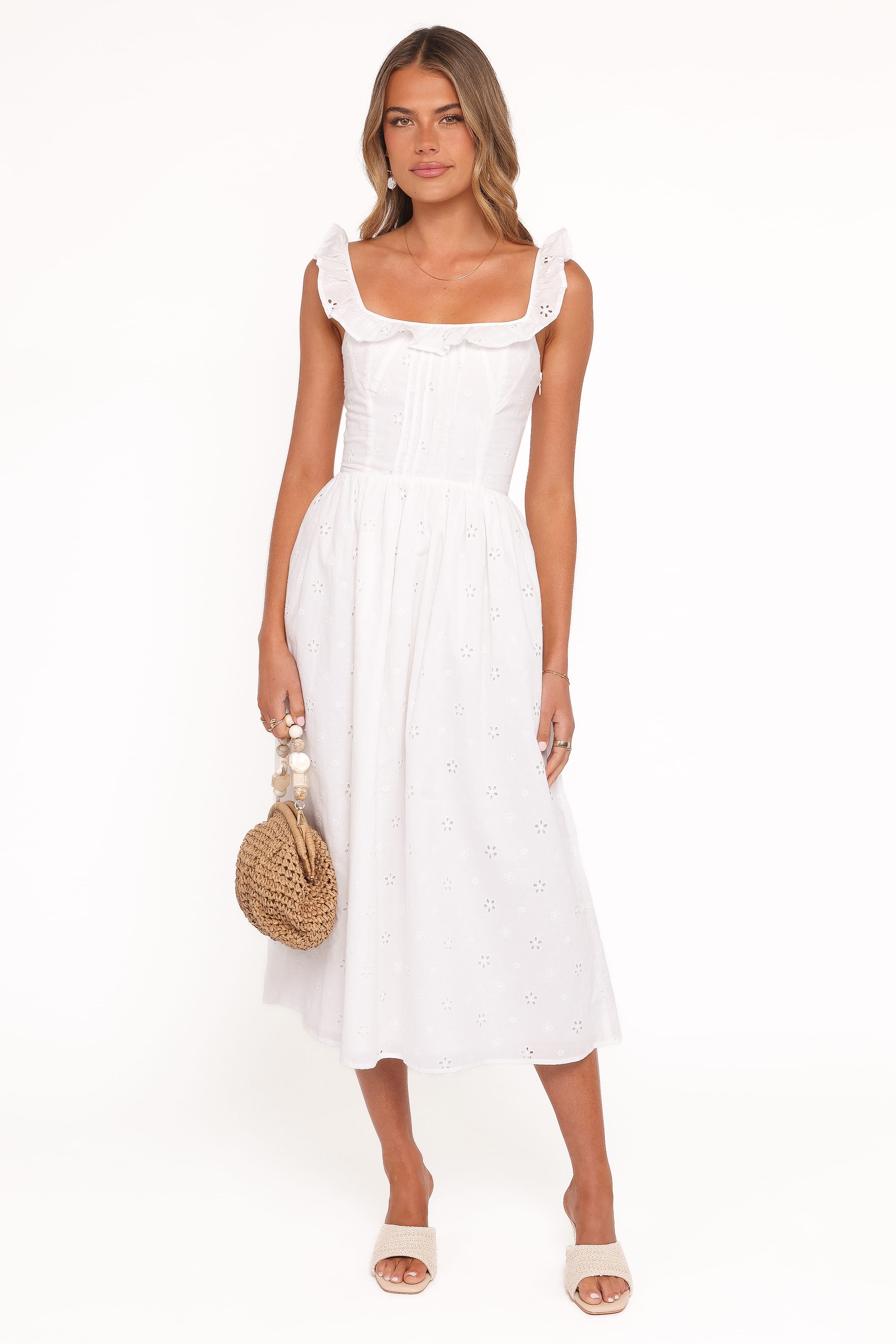 DRESSES Ruella Midi Dress - White