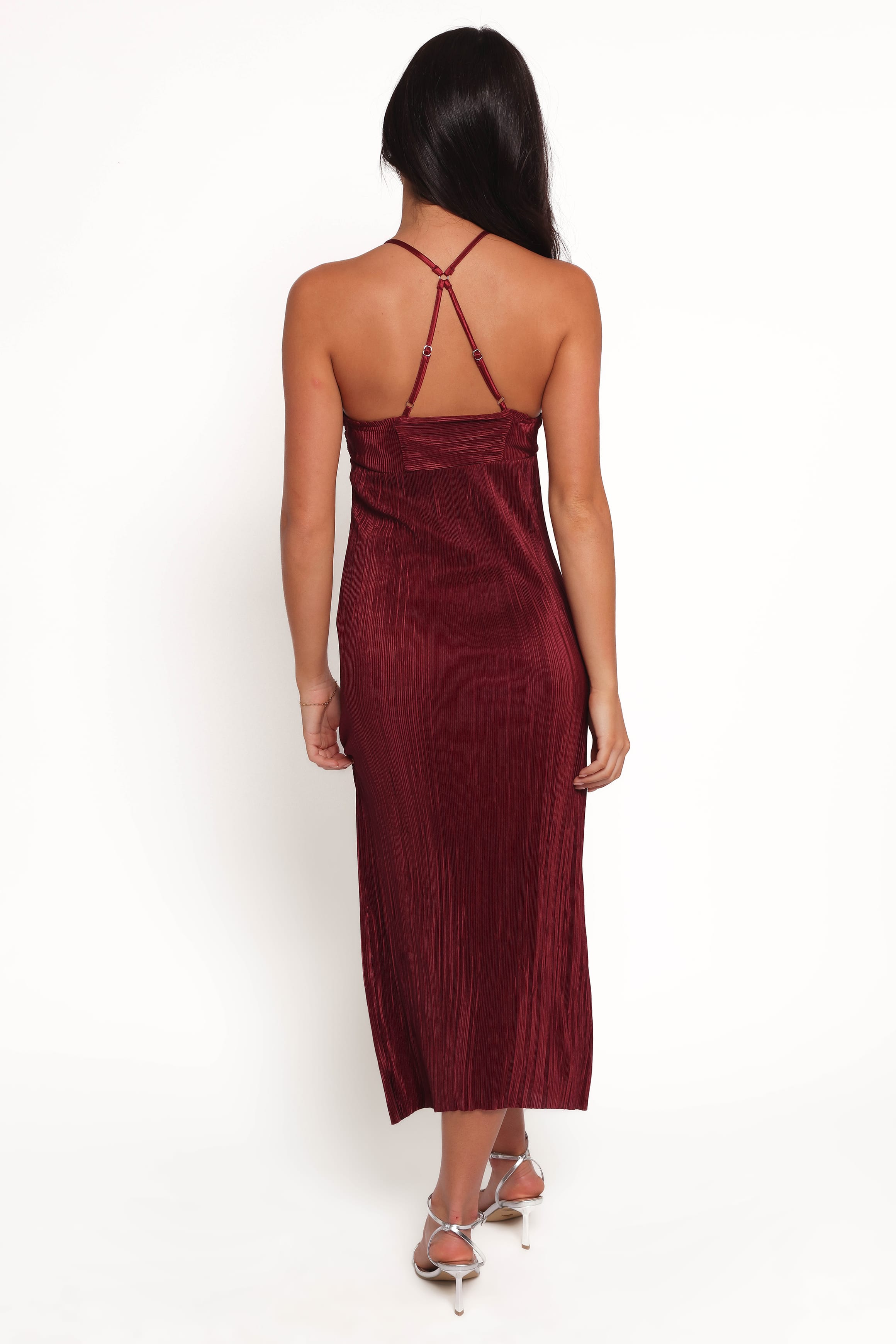 DRESSES Safi Plisse Maxi Dress - Wine