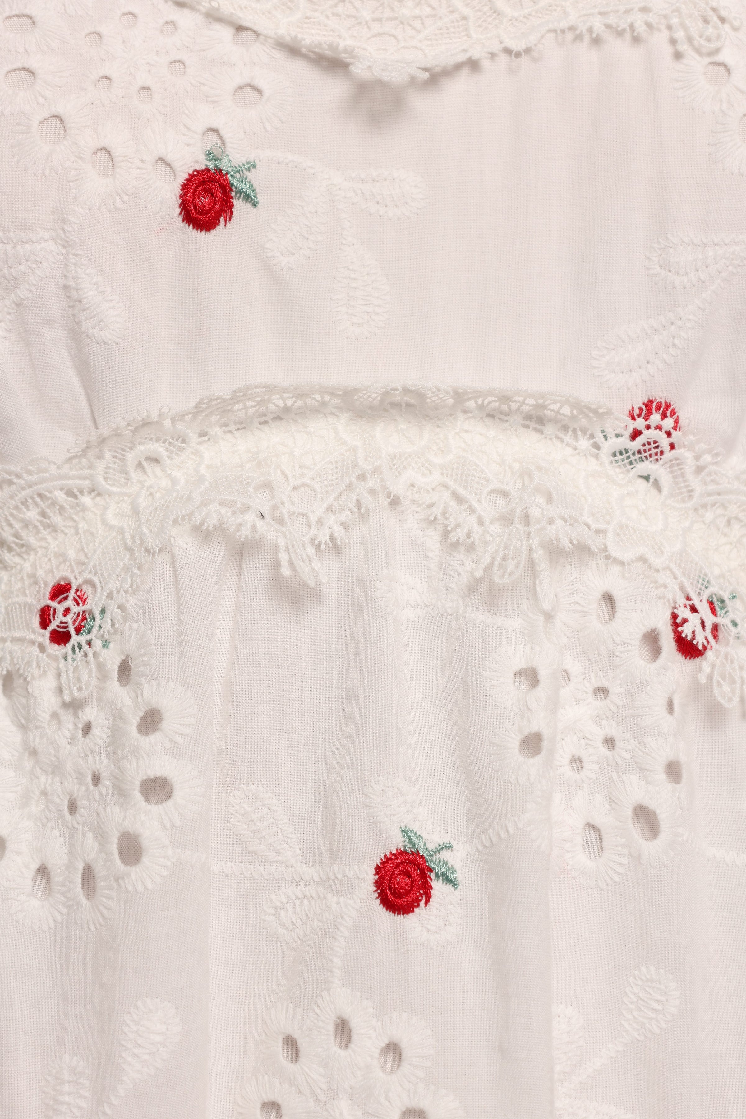 DRESSES Salli Midi Dress - White/Red