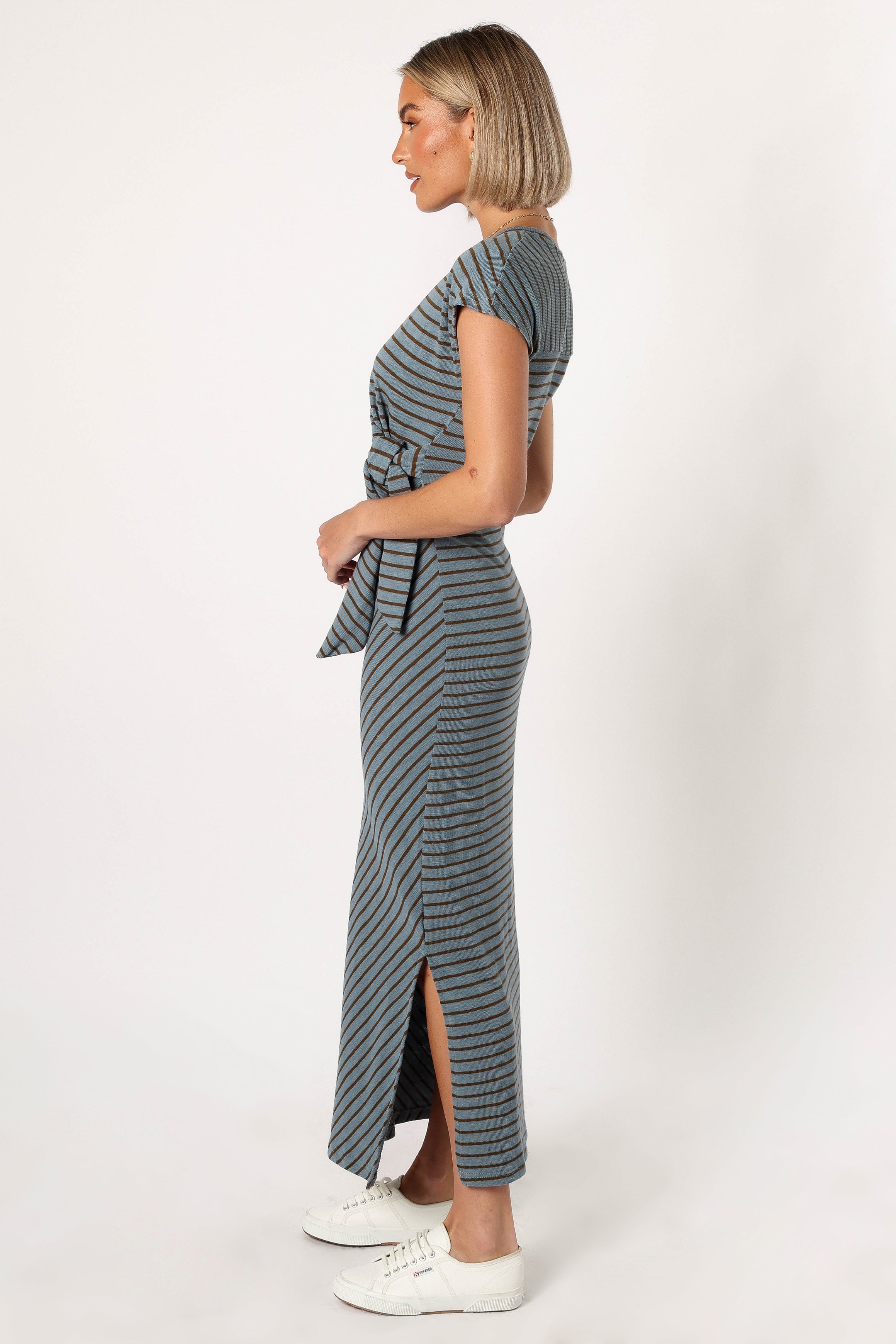 DRESSES @Sandro Maxi Dress - Dusty Stripe