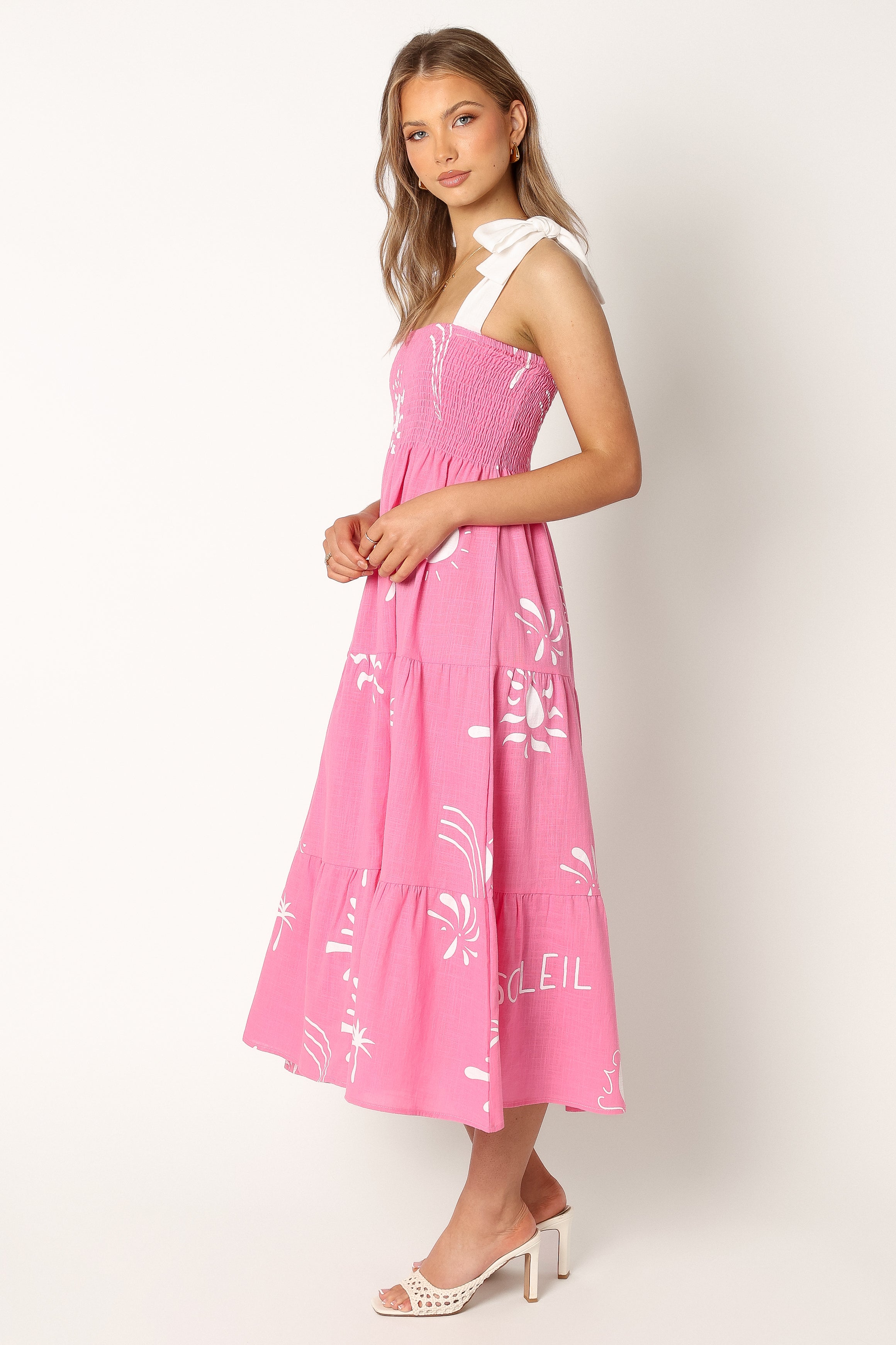 DRESSES @Sarelle Maxi Dress - Hot Pink