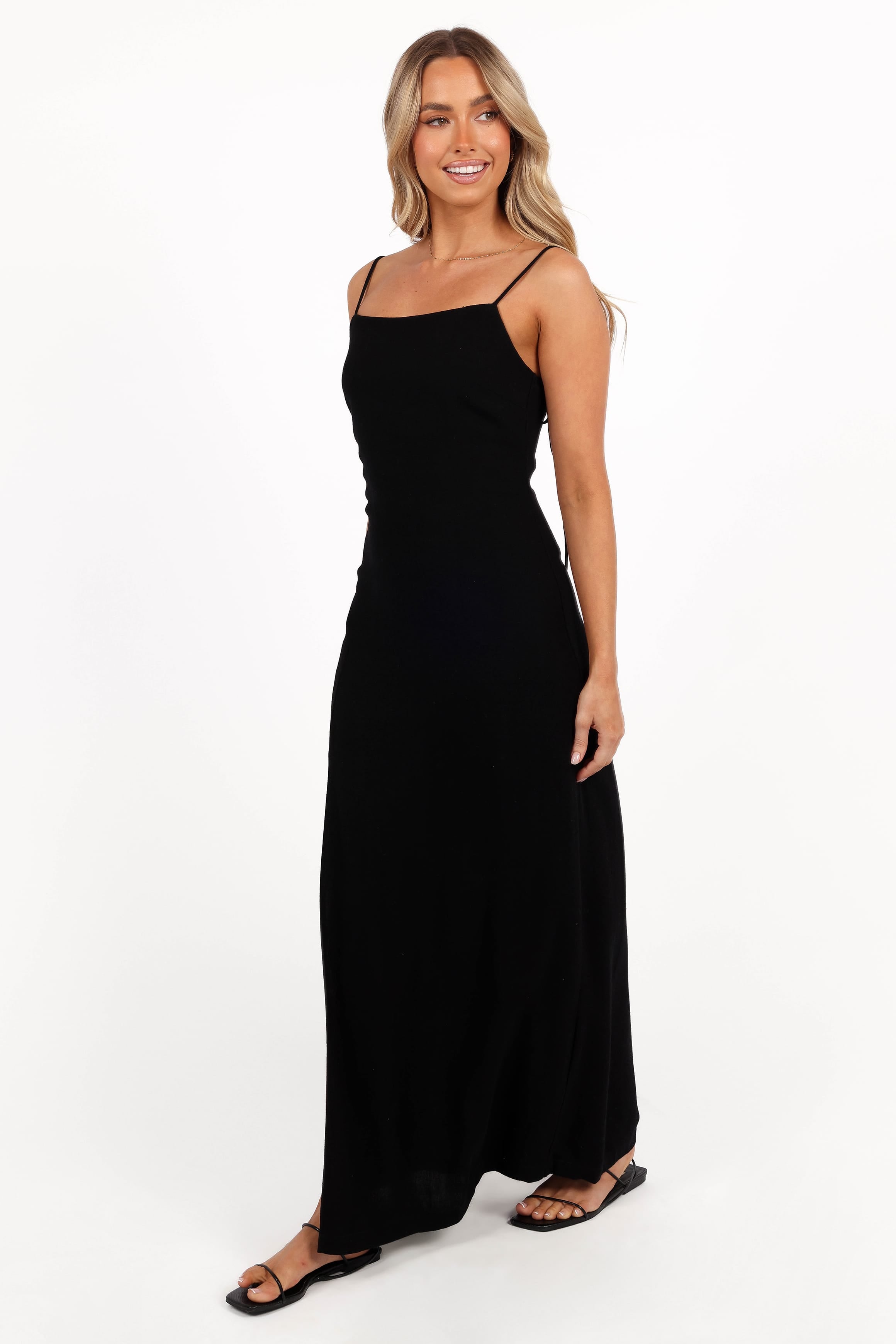 DRESSES Sawyer Midi Slip Dress - Black