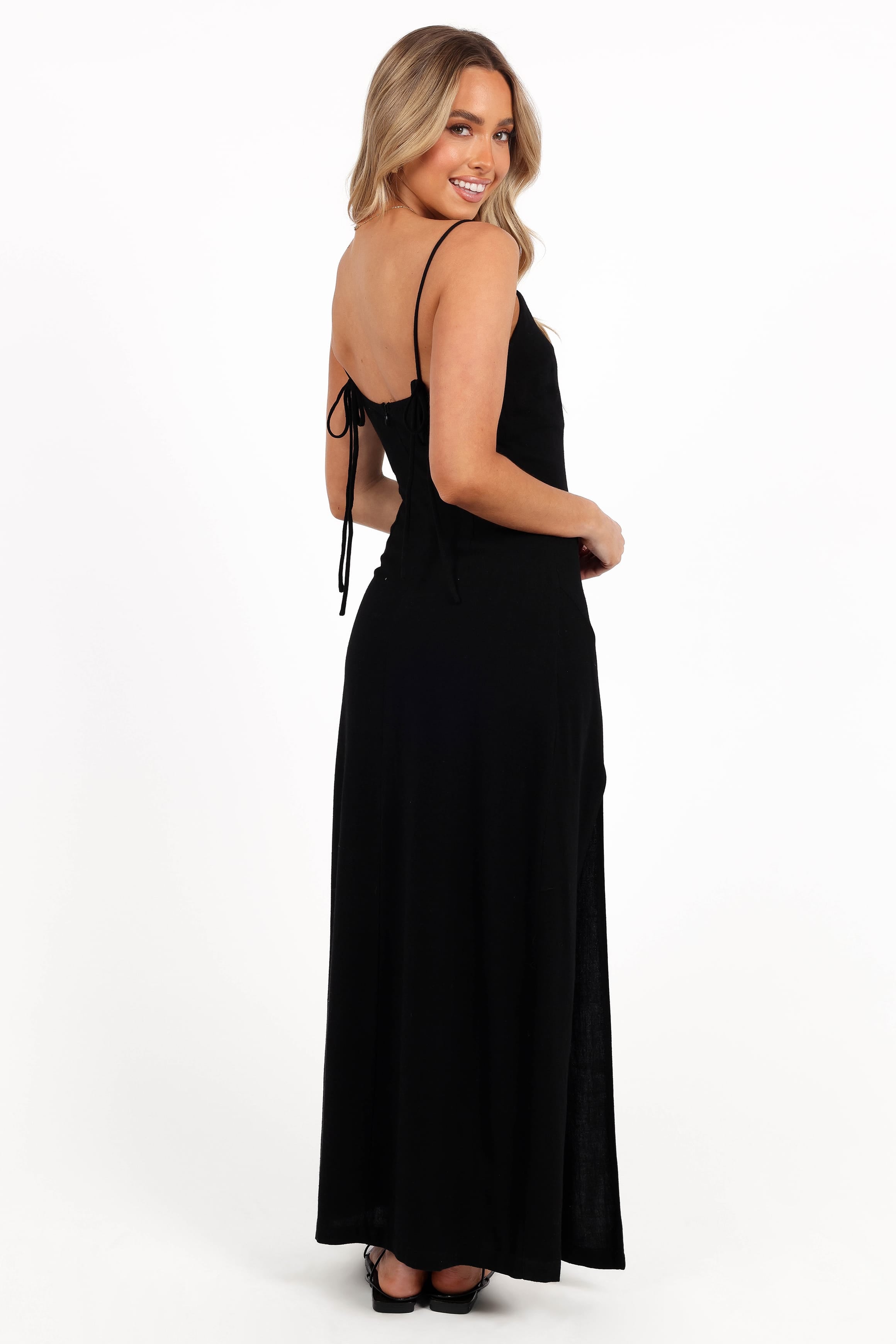 DRESSES Sawyer Midi Slip Dress - Black