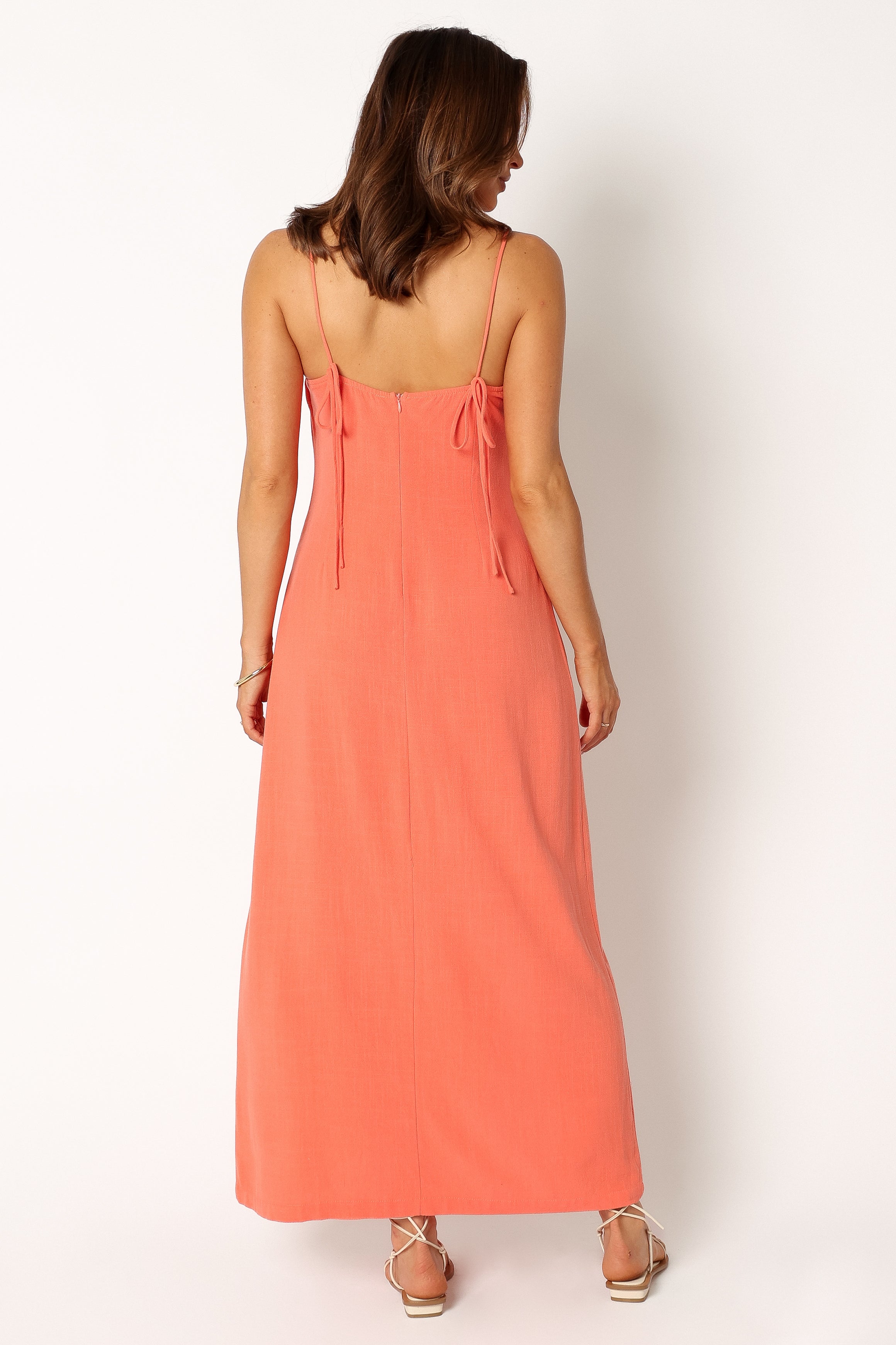 DRESSES @Sawyer Midi Slip Dress - Watermelon