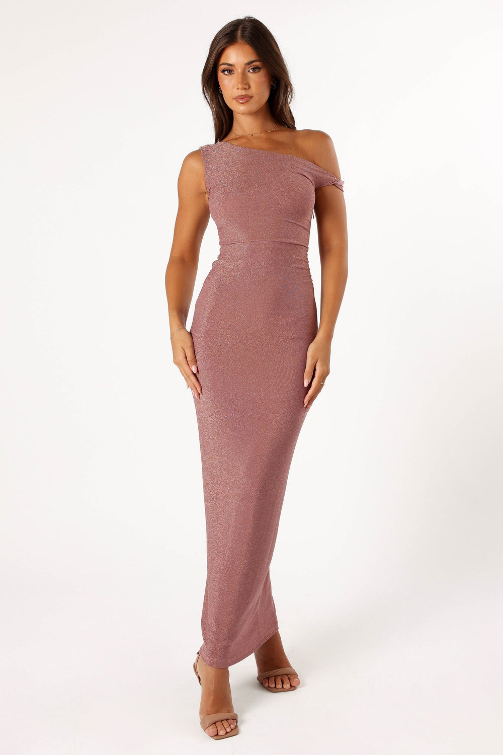 Sebastian Off Shoulder Maxi Dress - Dusty Rose - View 5 | Shop Formal Dress