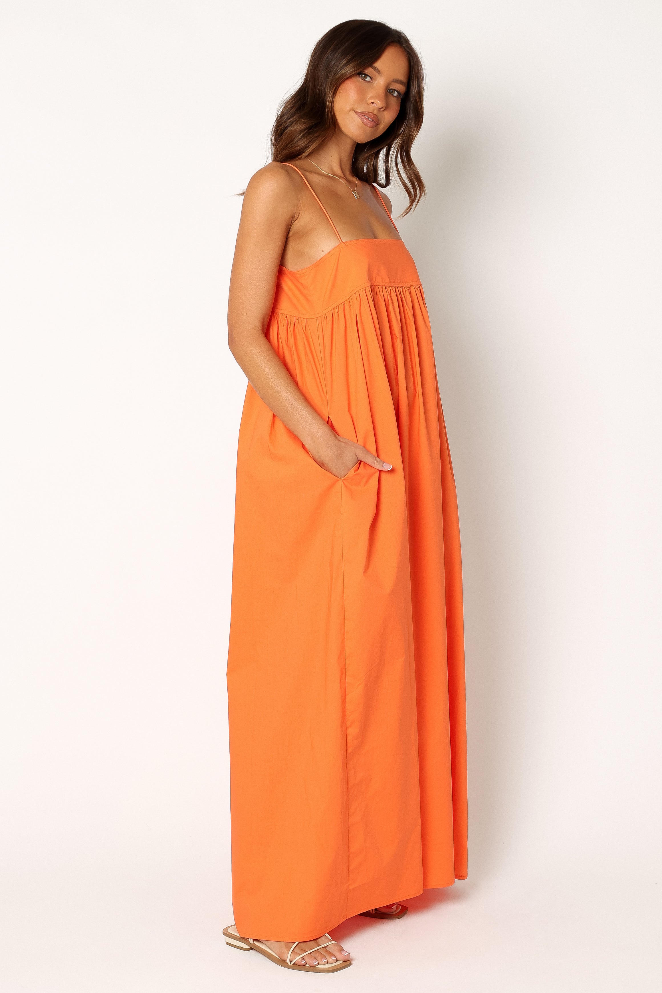 DRESSES @Serina Maxi Dress - Orange