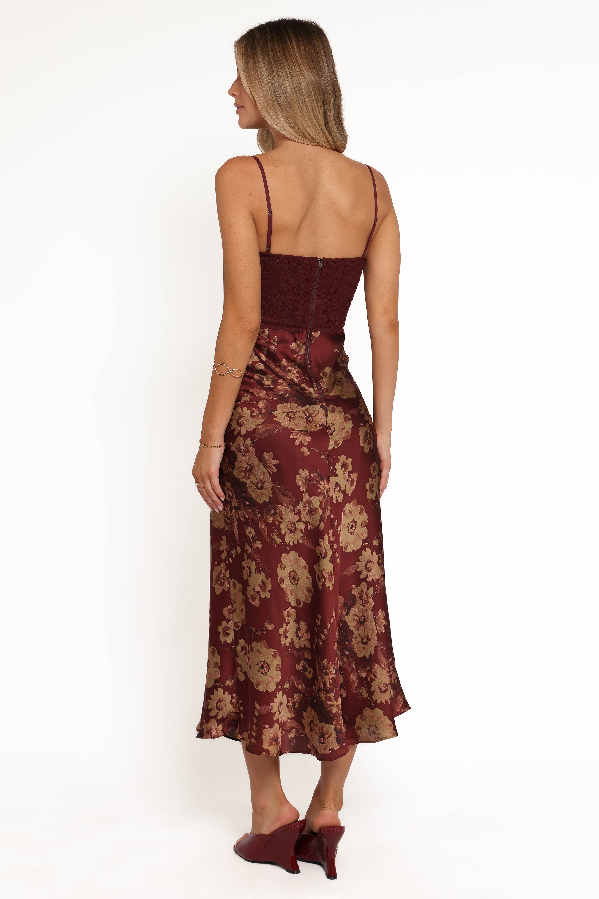 DRESSES Shakira Midi Dress - Bronzed Merlot